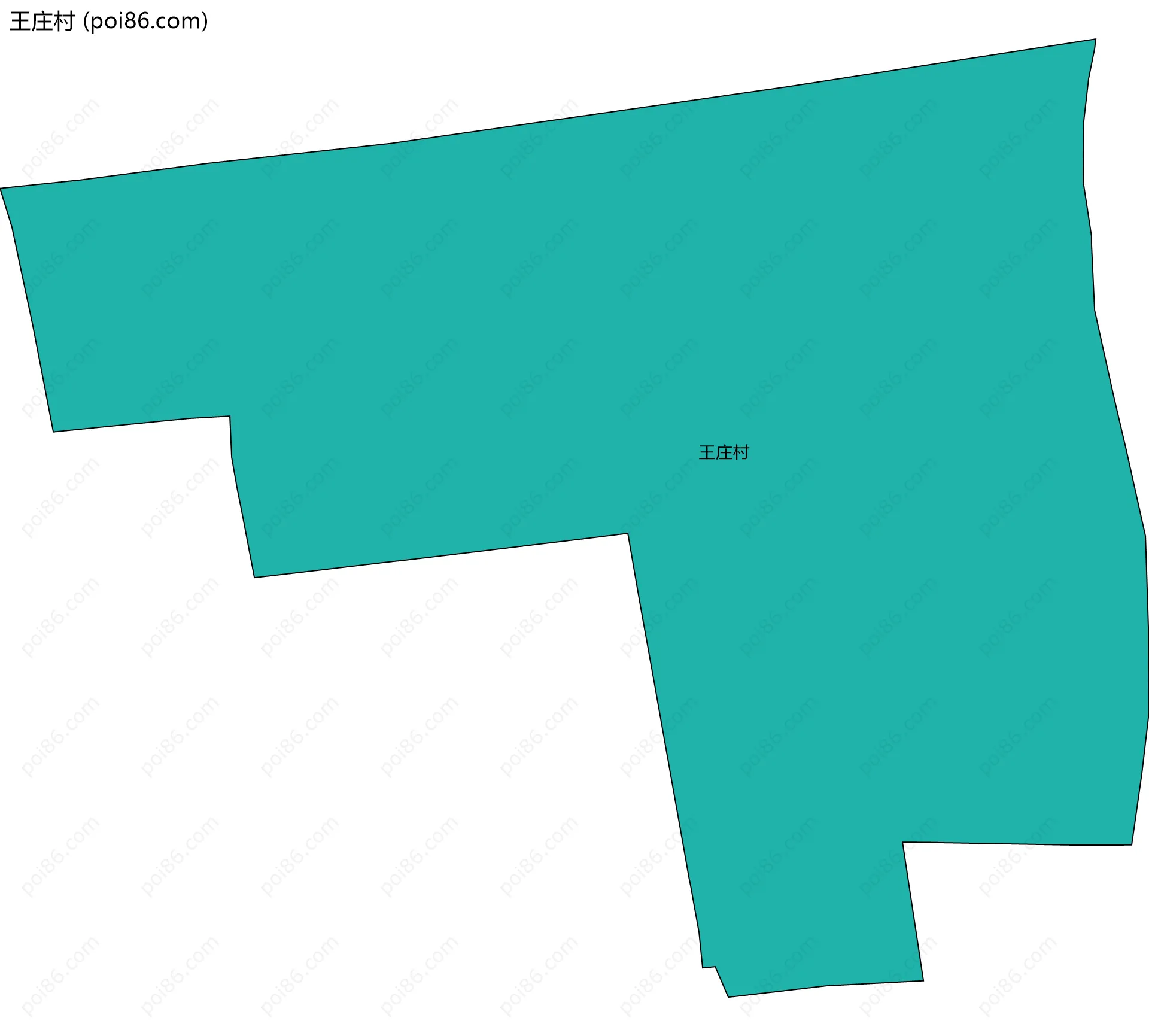 王庄村边界地图