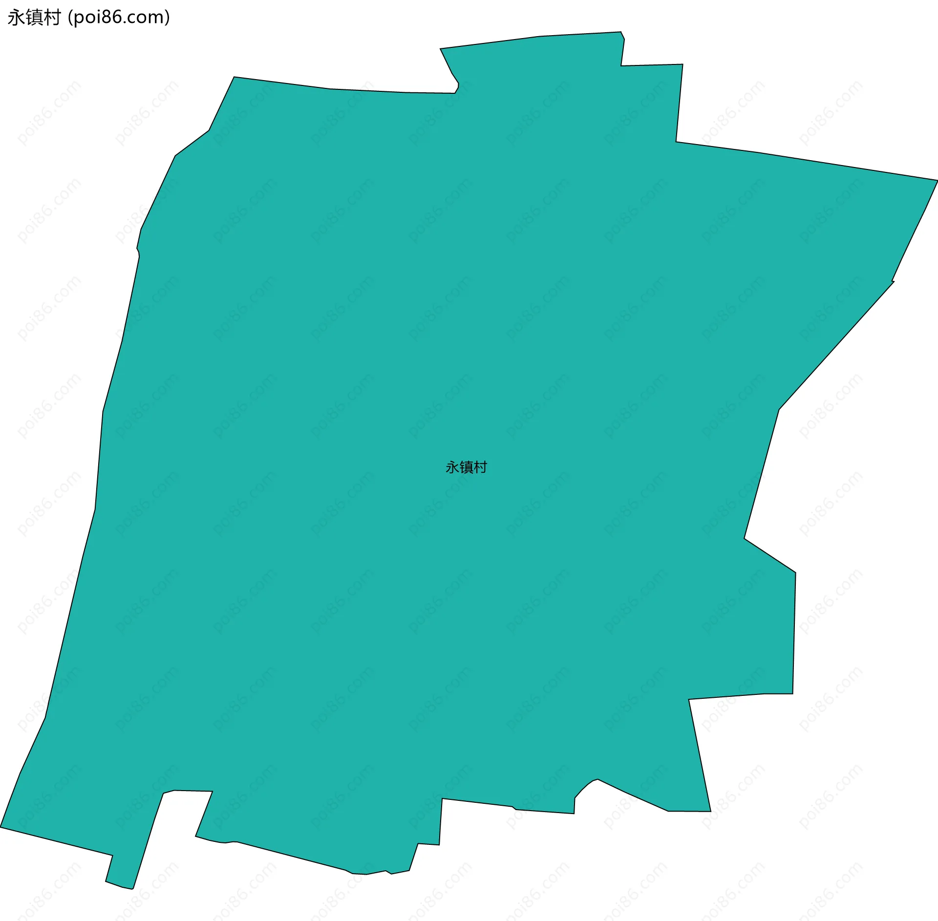 永镇村边界地图