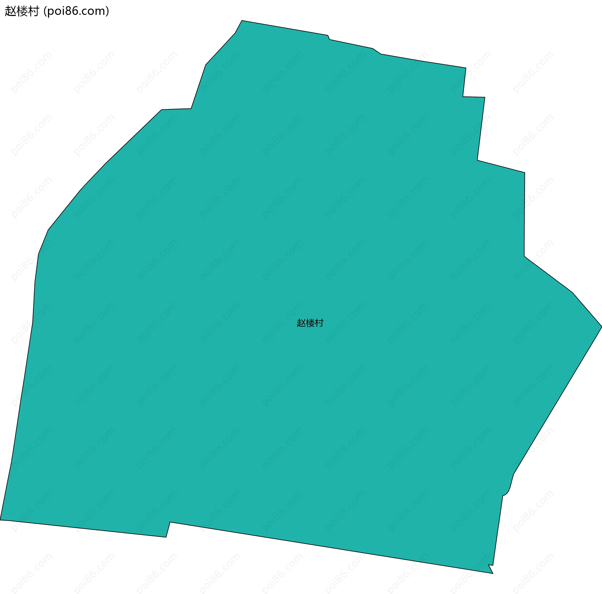 赵楼村边界地图