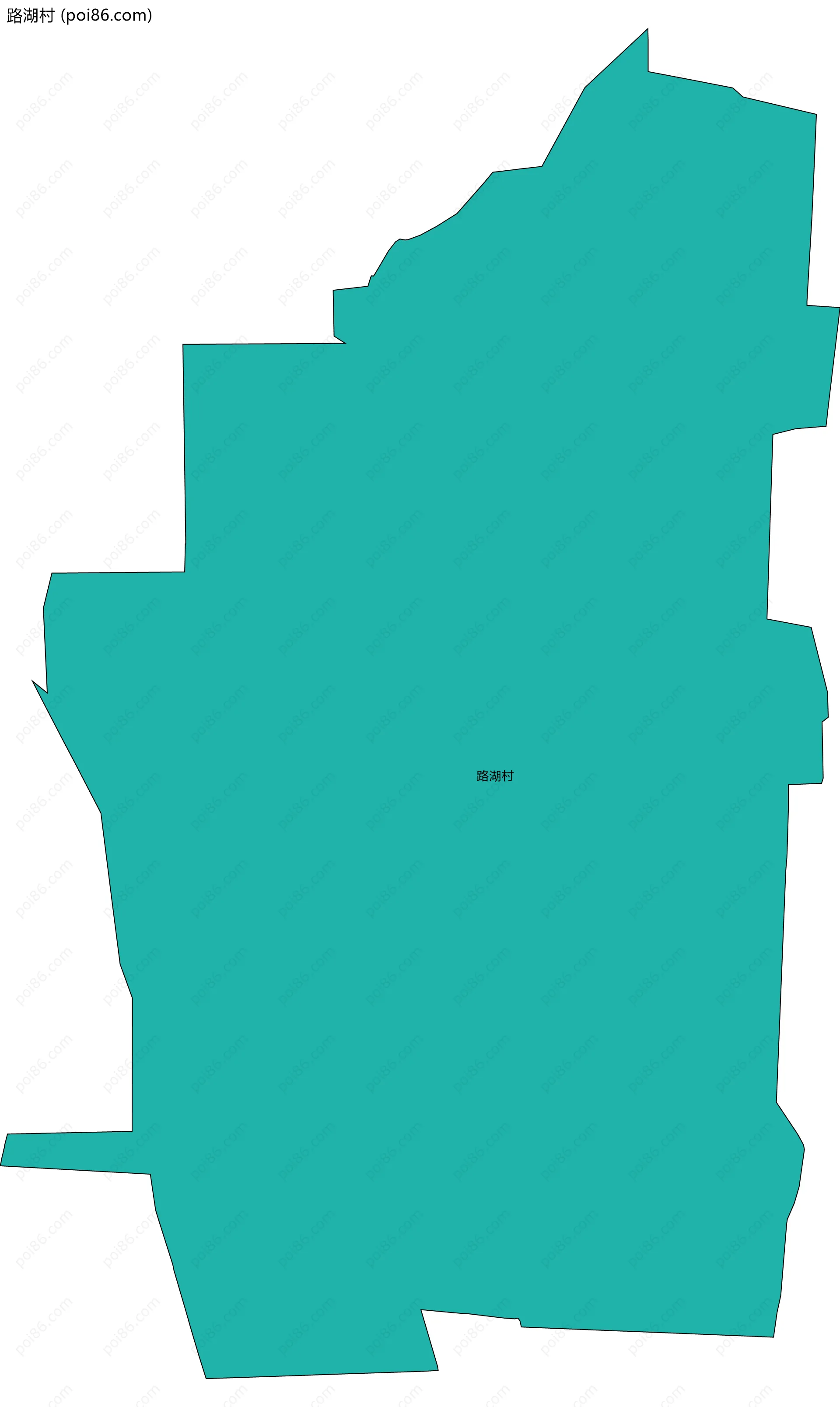 路湖村边界地图