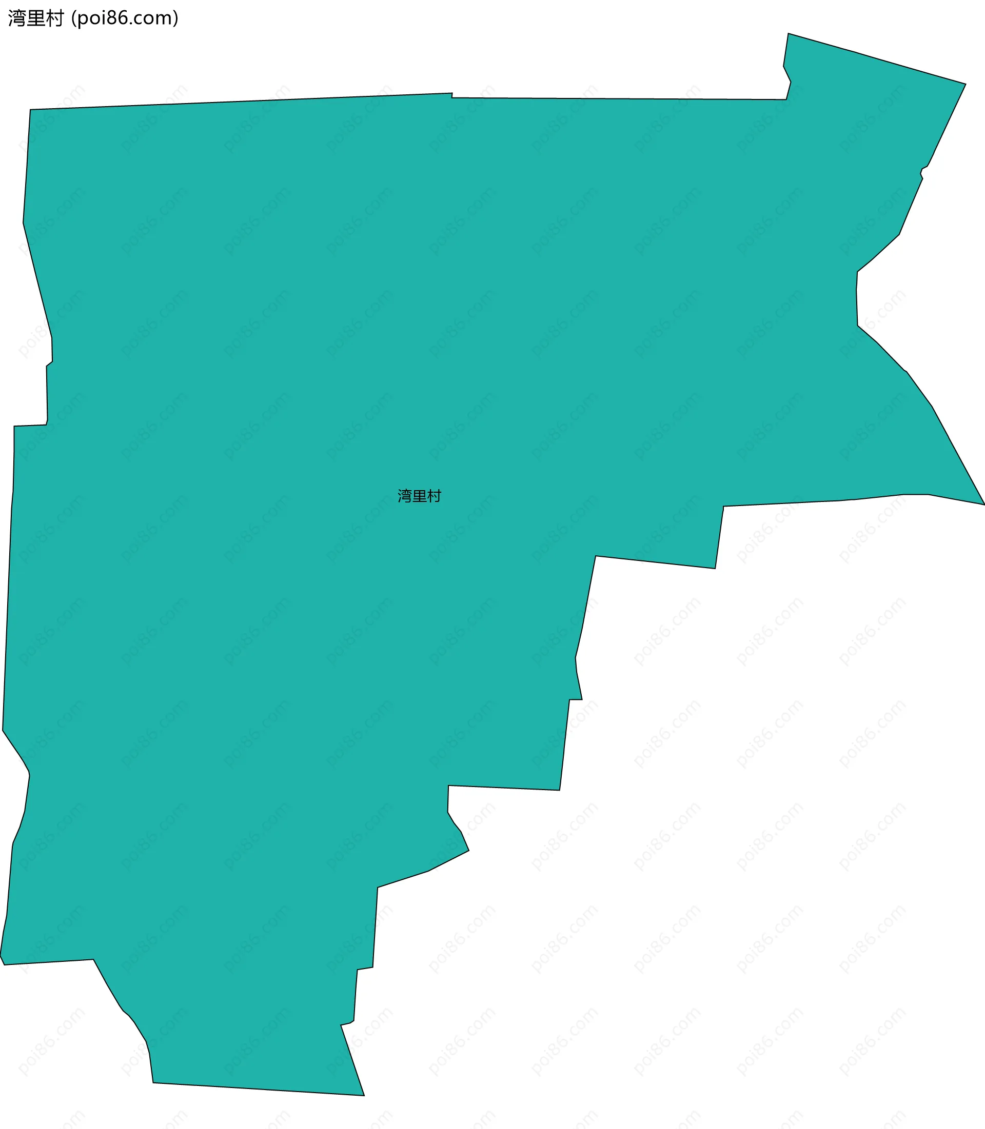 湾里村边界地图