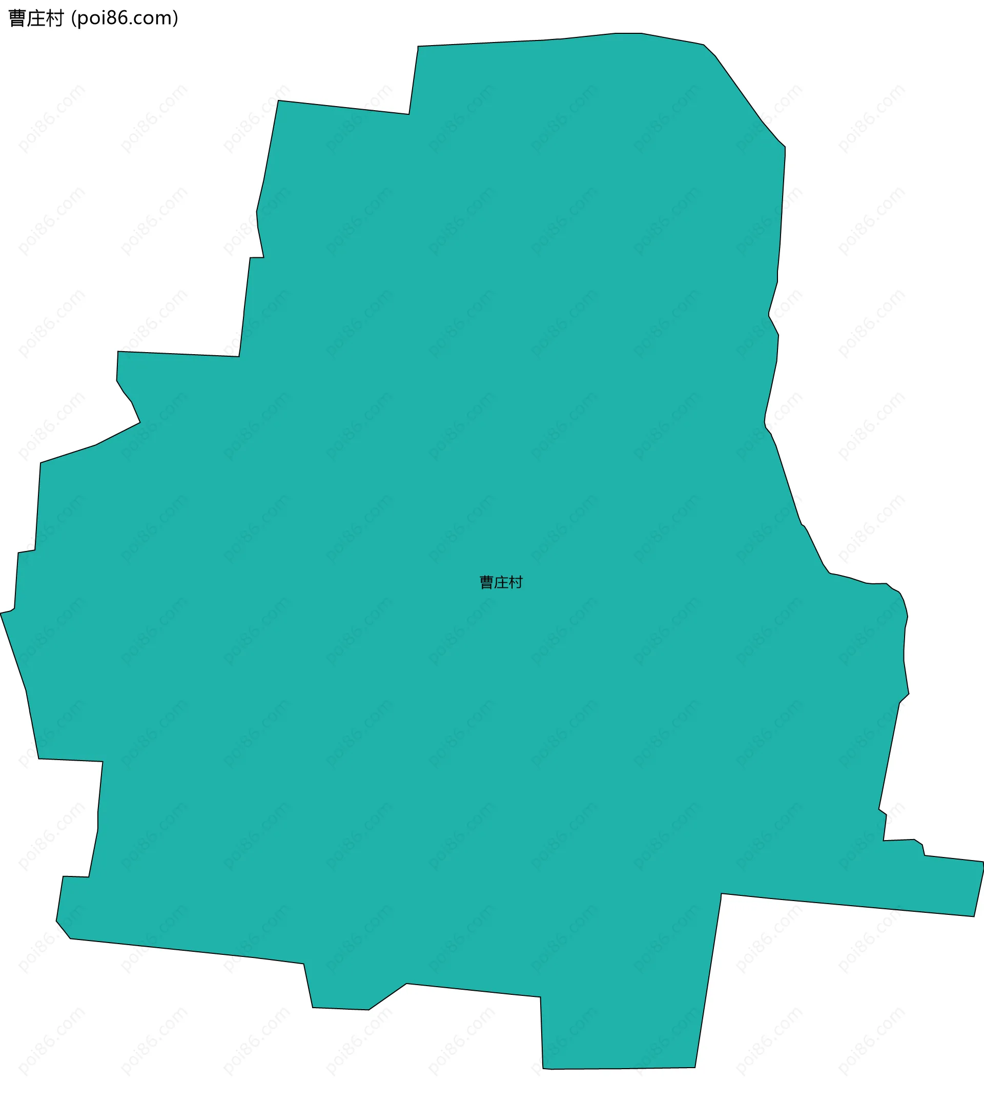 曹庄村边界地图