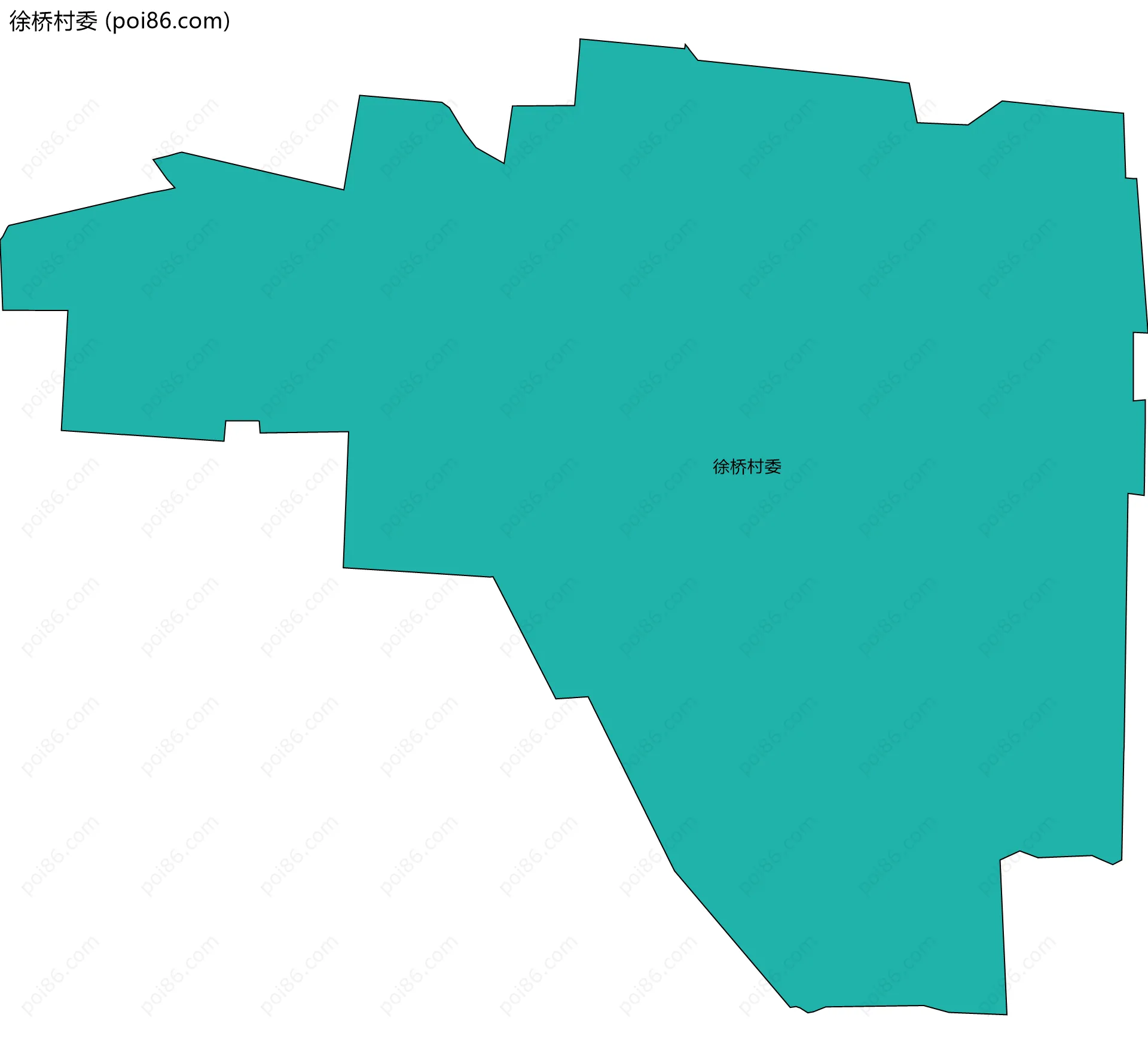 徐桥村委边界地图