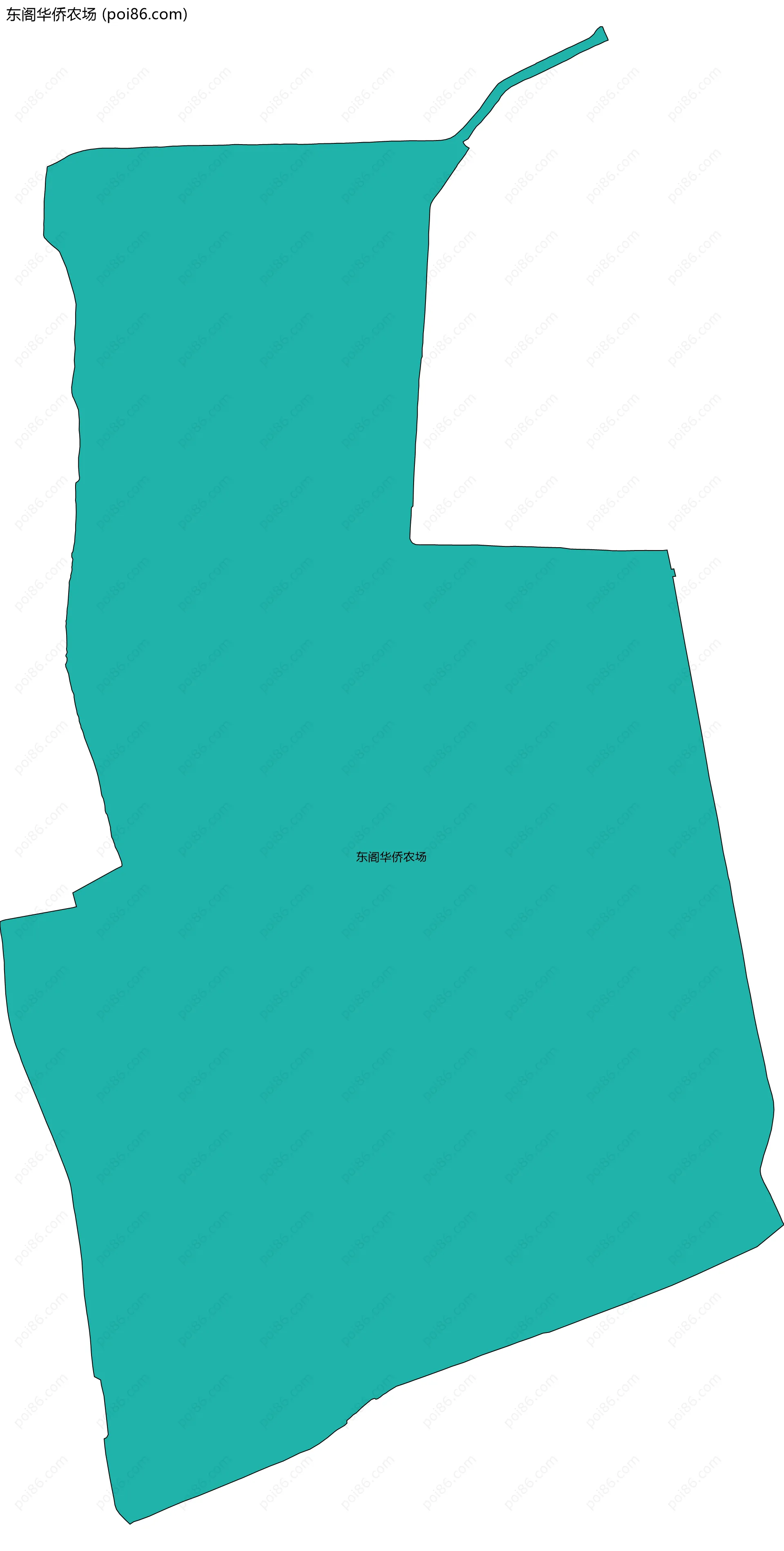 东阁华侨农场边界地图