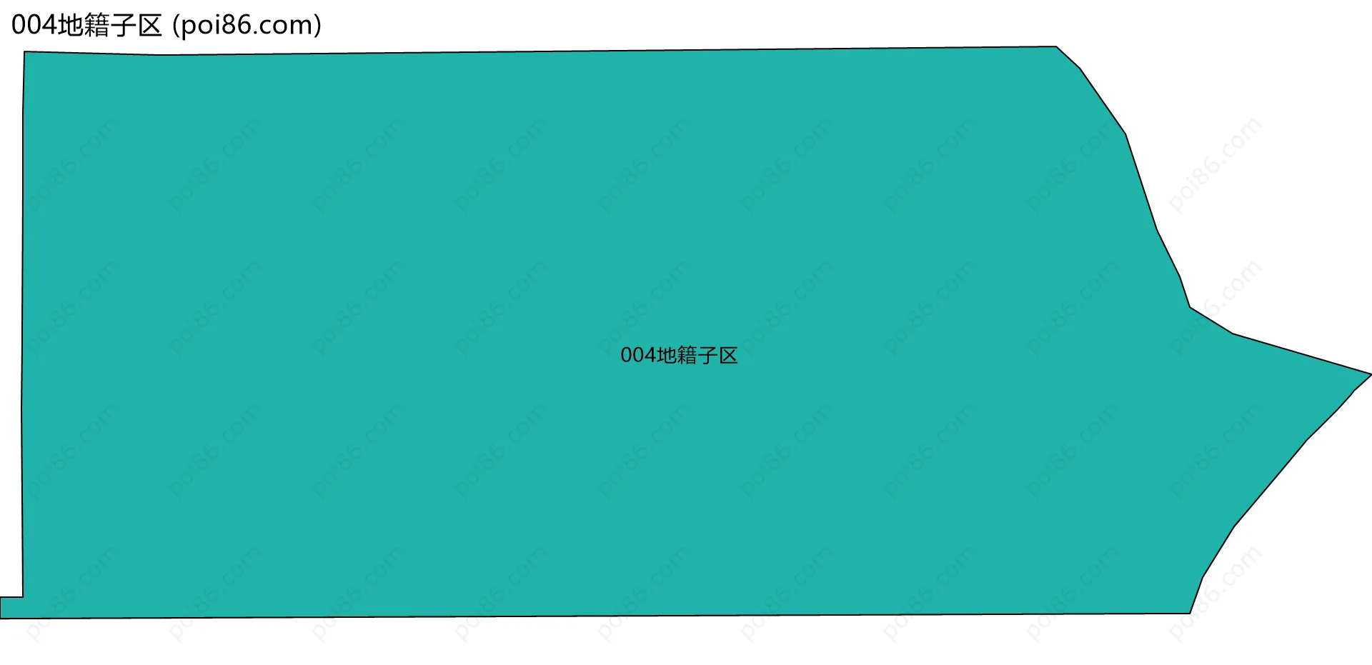 004地籍子区边界地图