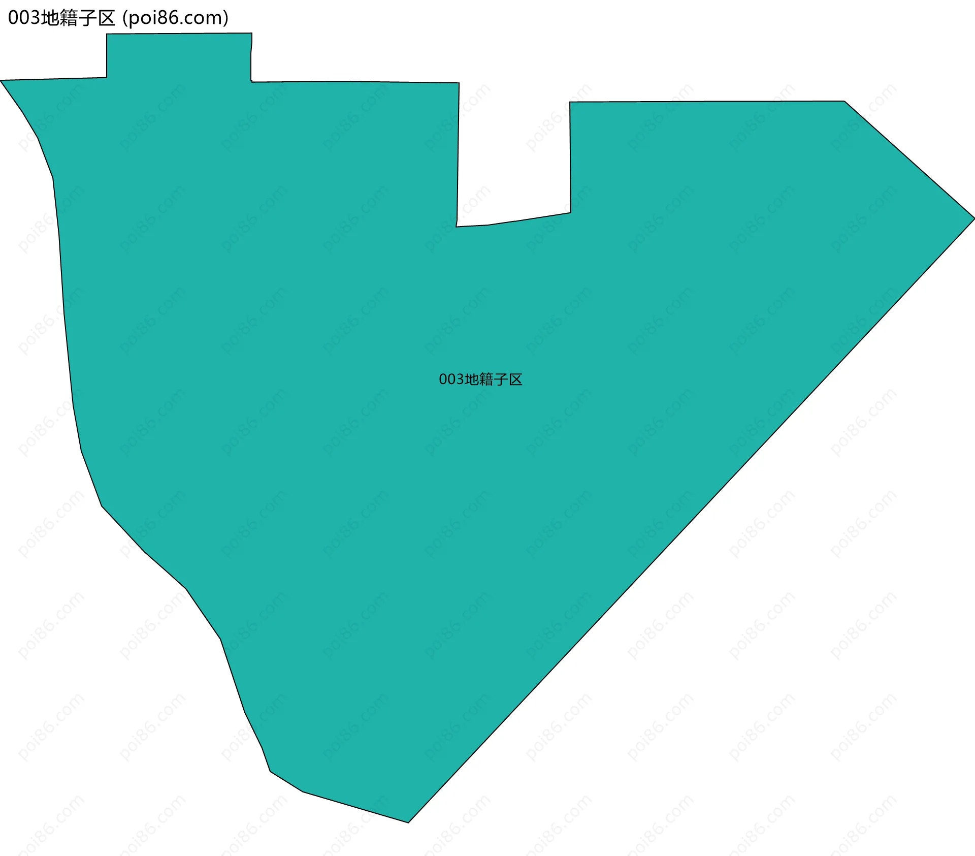 003地籍子区边界地图