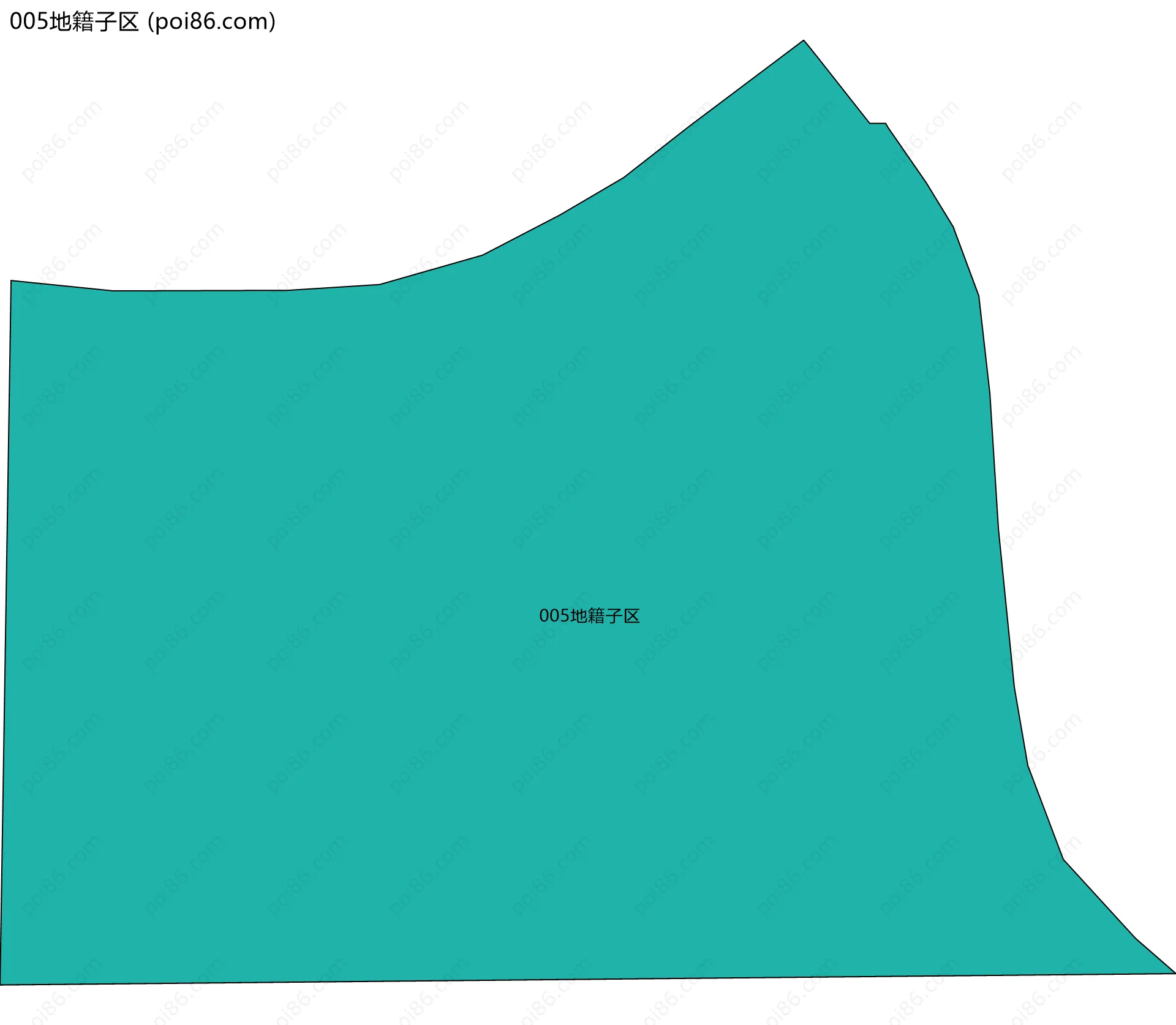 005地籍子区边界地图