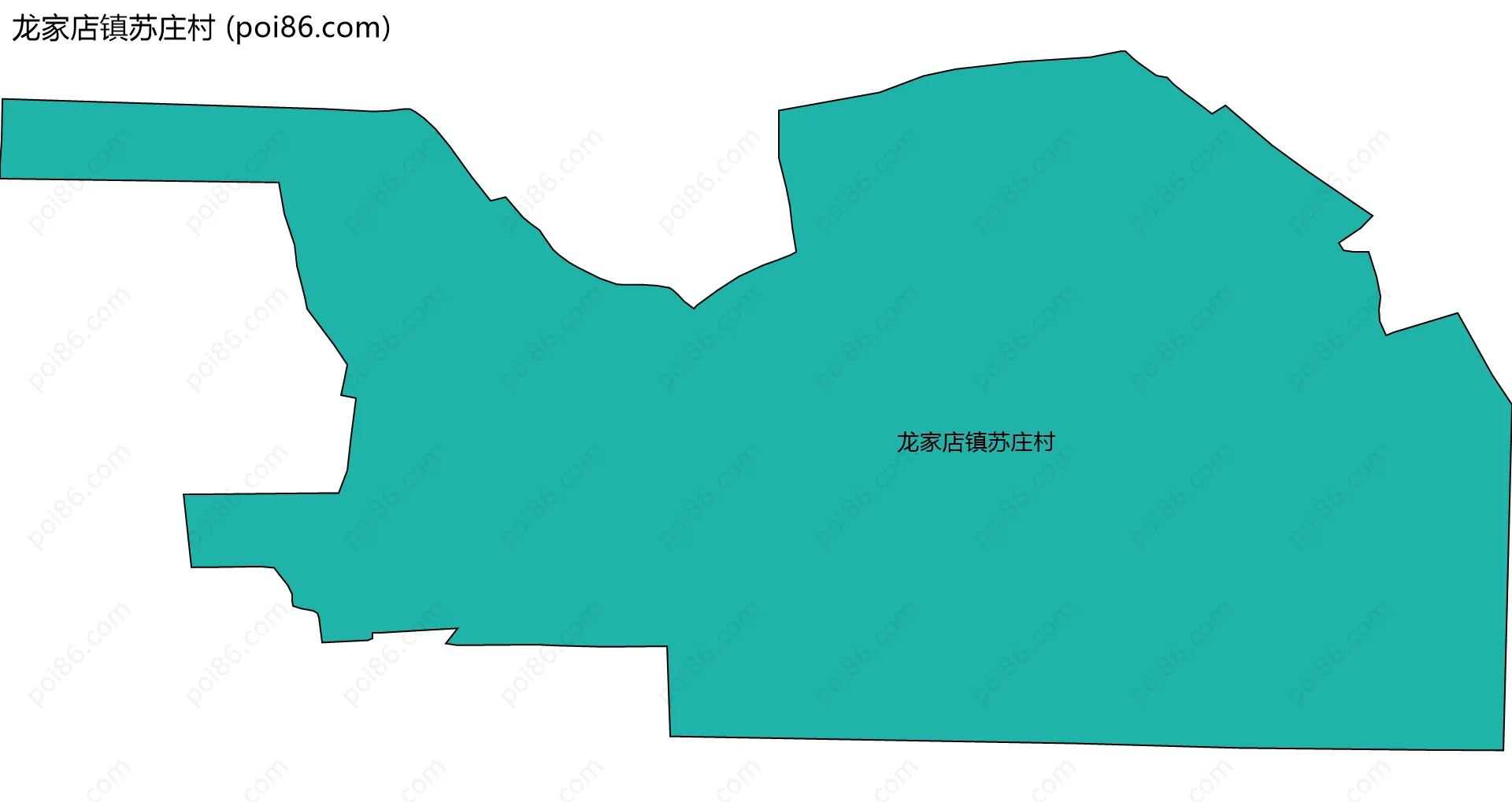 龙家店镇苏庄村边界地图
