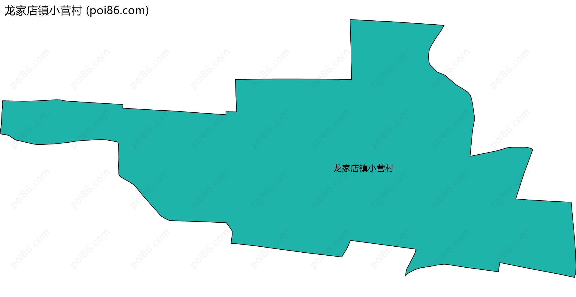 龙家店镇小营村边界地图