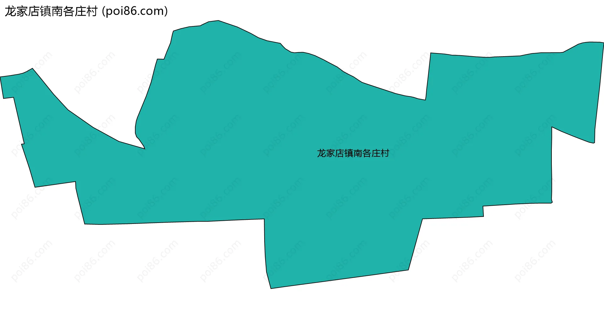 龙家店镇南各庄村边界地图