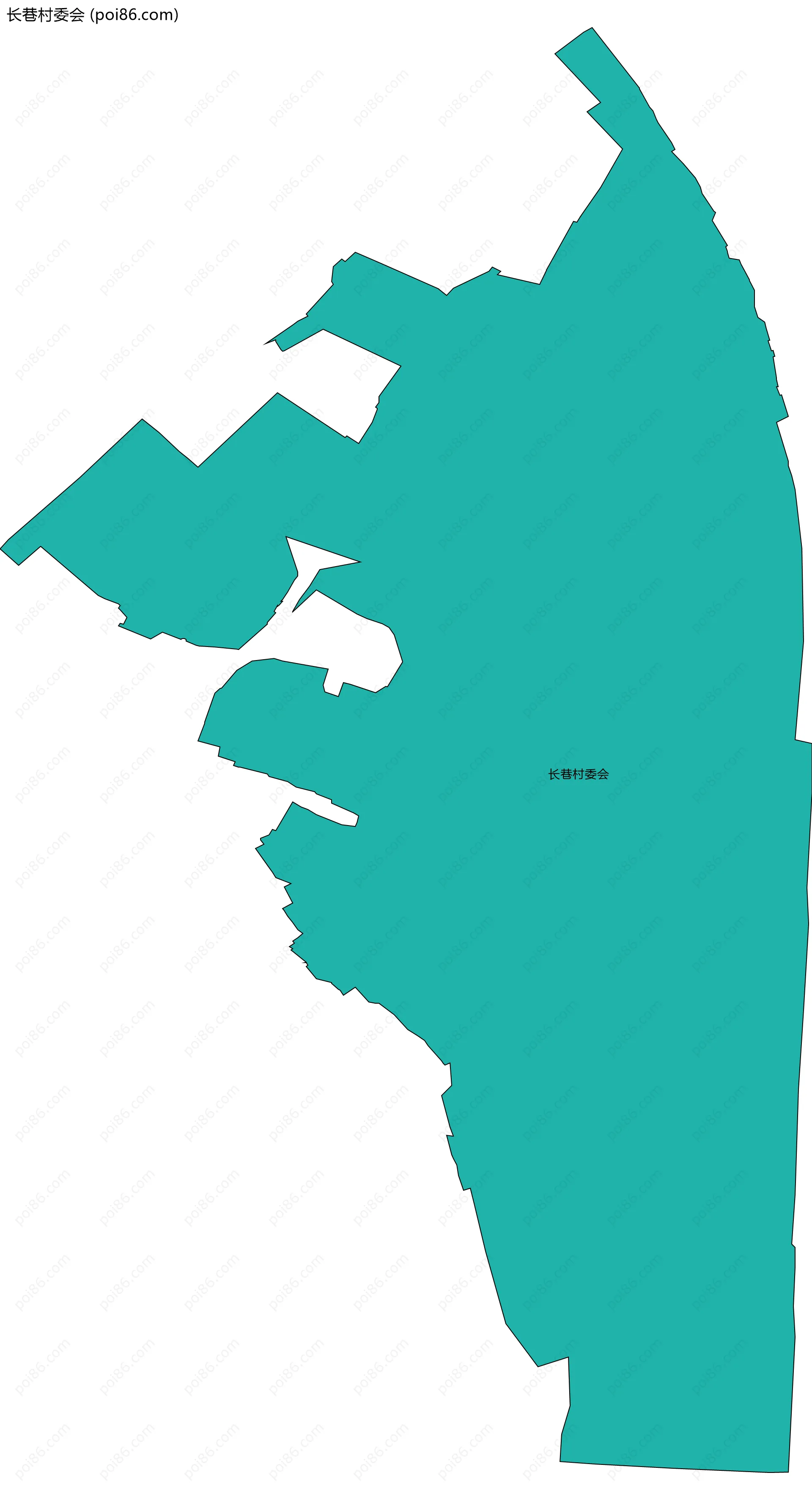 长巷村委会边界地图