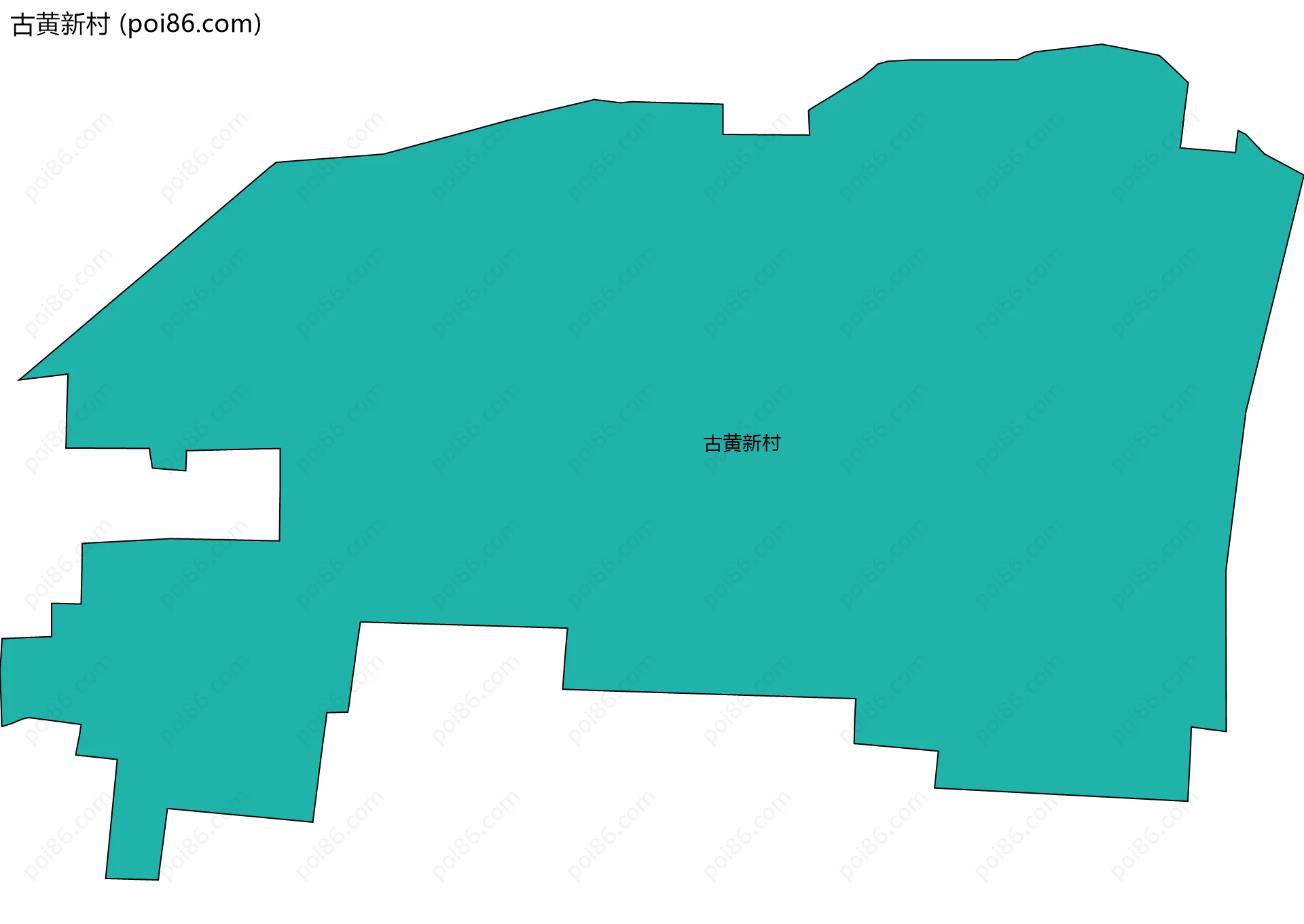 古黄新村边界地图