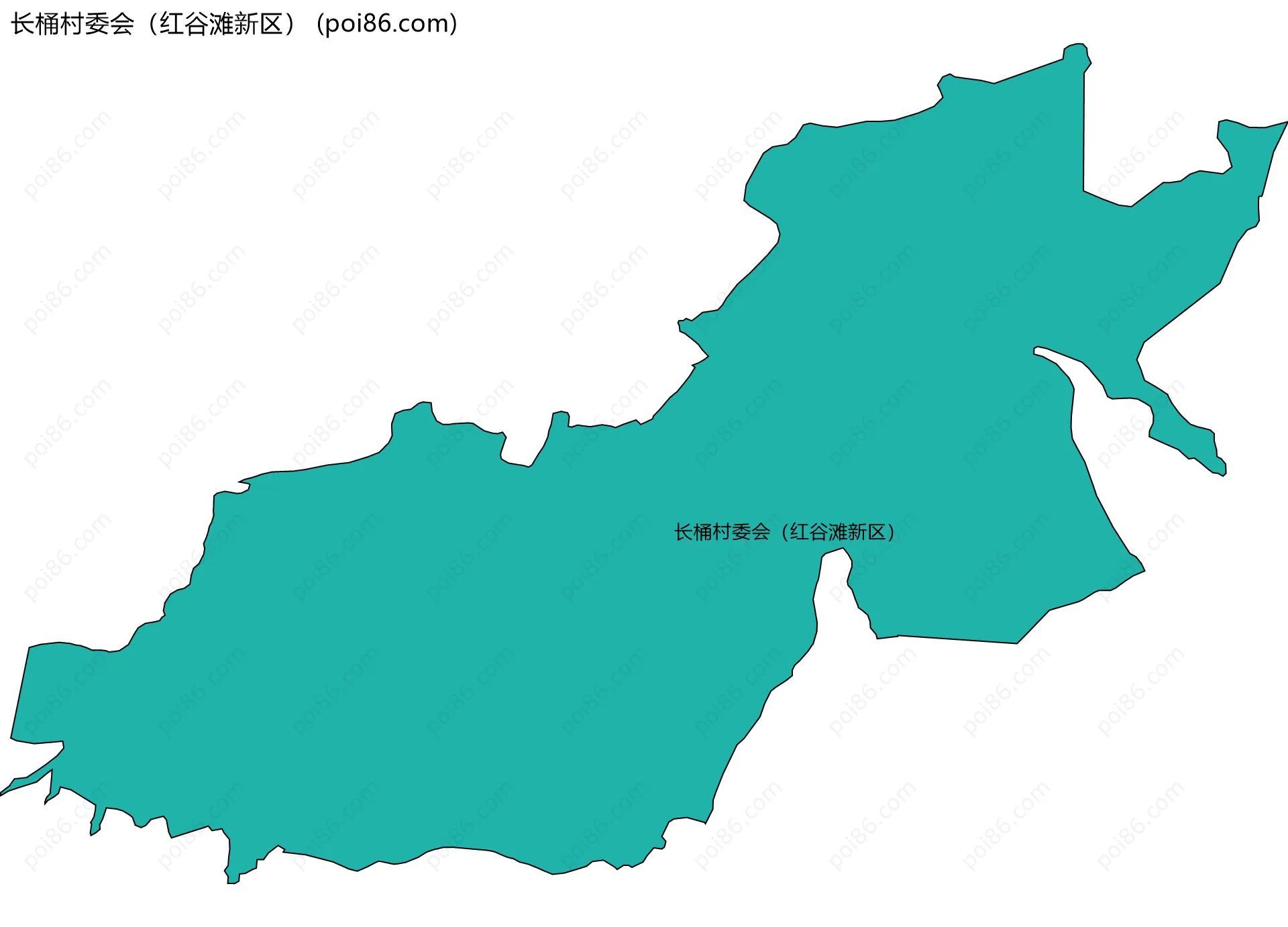 长桶村委会（红谷滩新区）边界地图