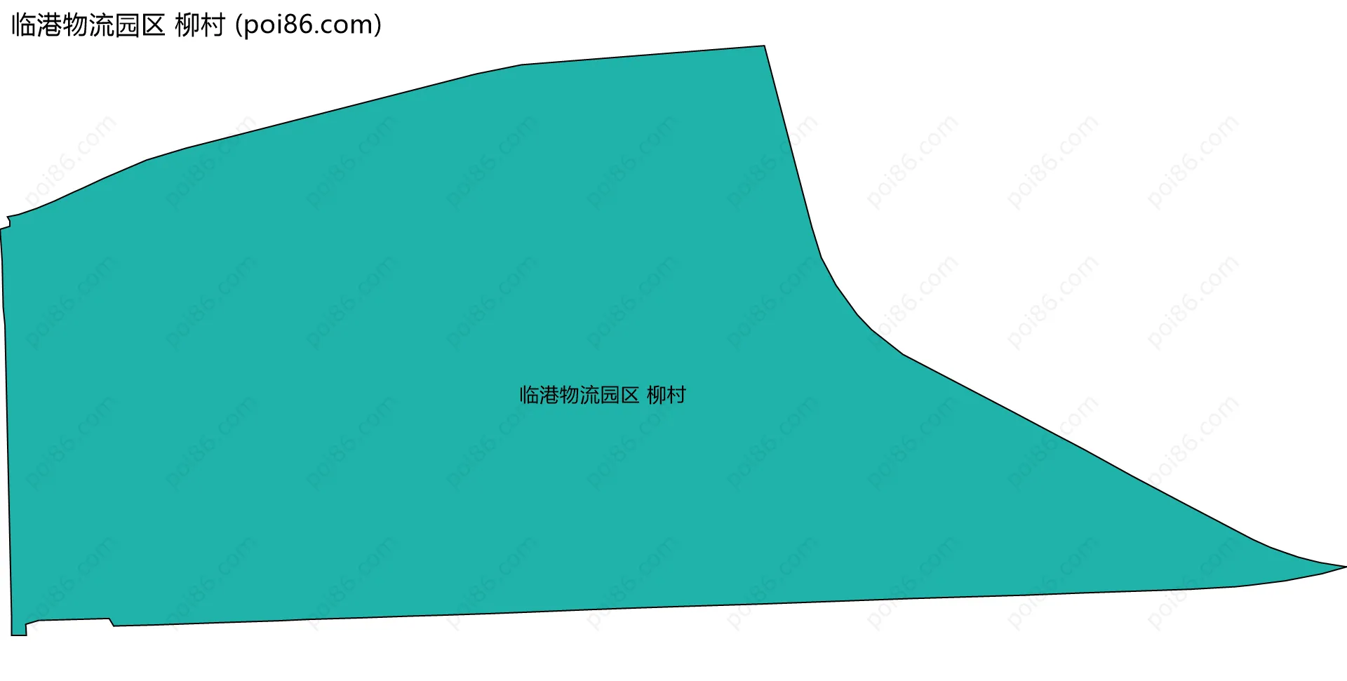 临港物流园区 柳村边界地图