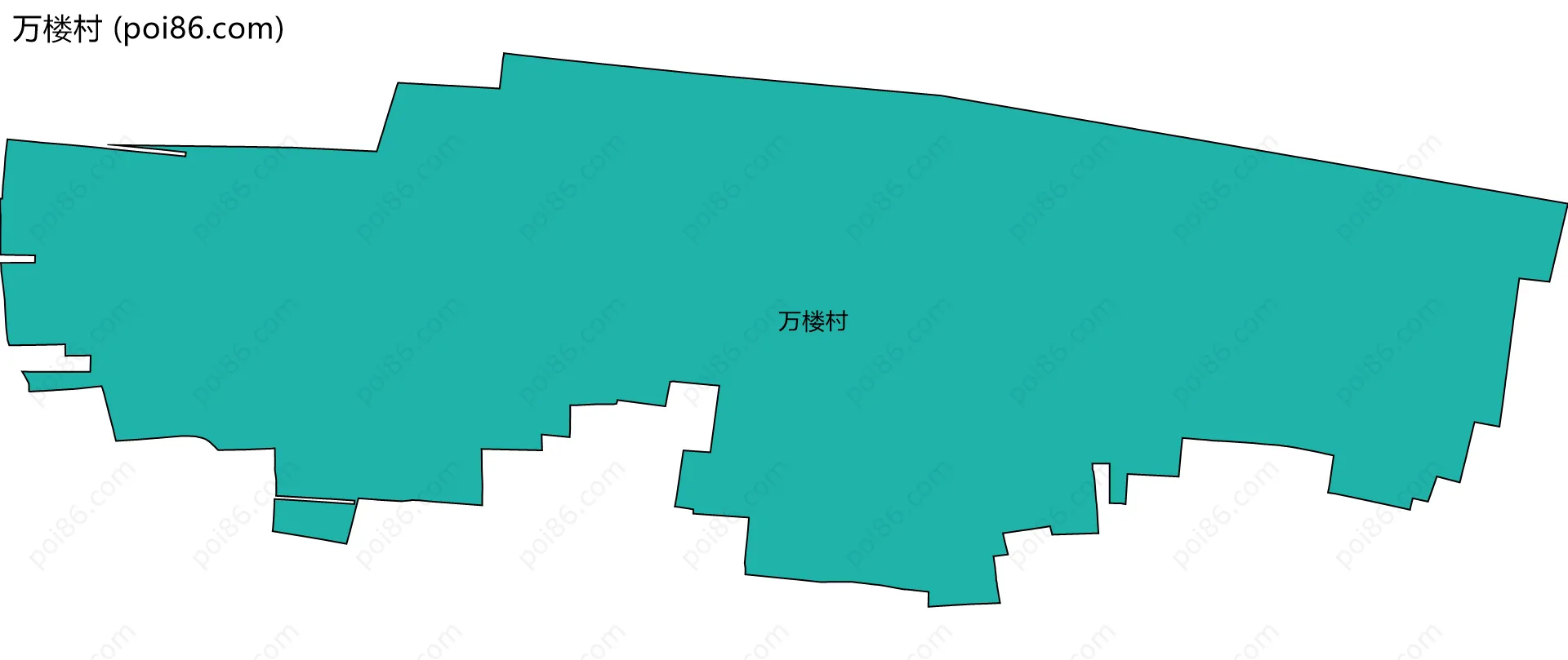万楼村边界地图