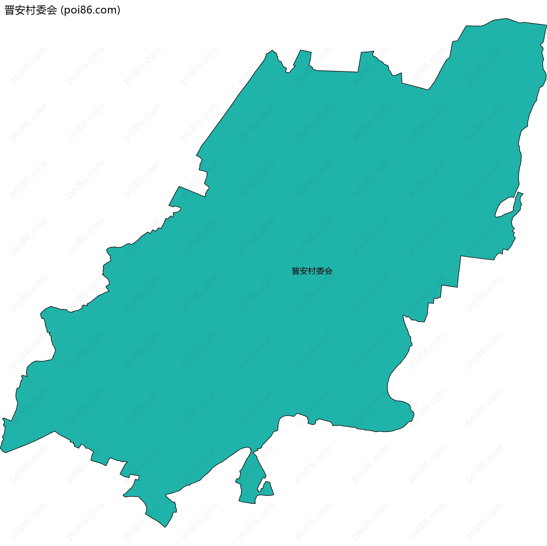 晋安村委会边界地图