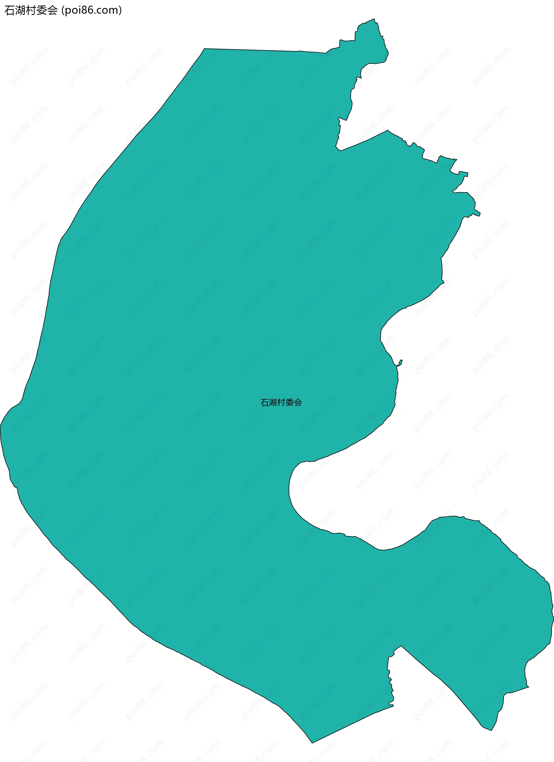 石湖村委会边界地图