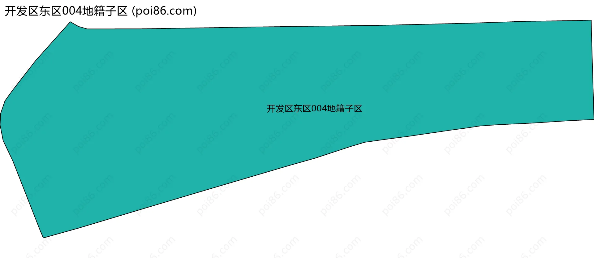 开发区东区004地籍子区边界地图