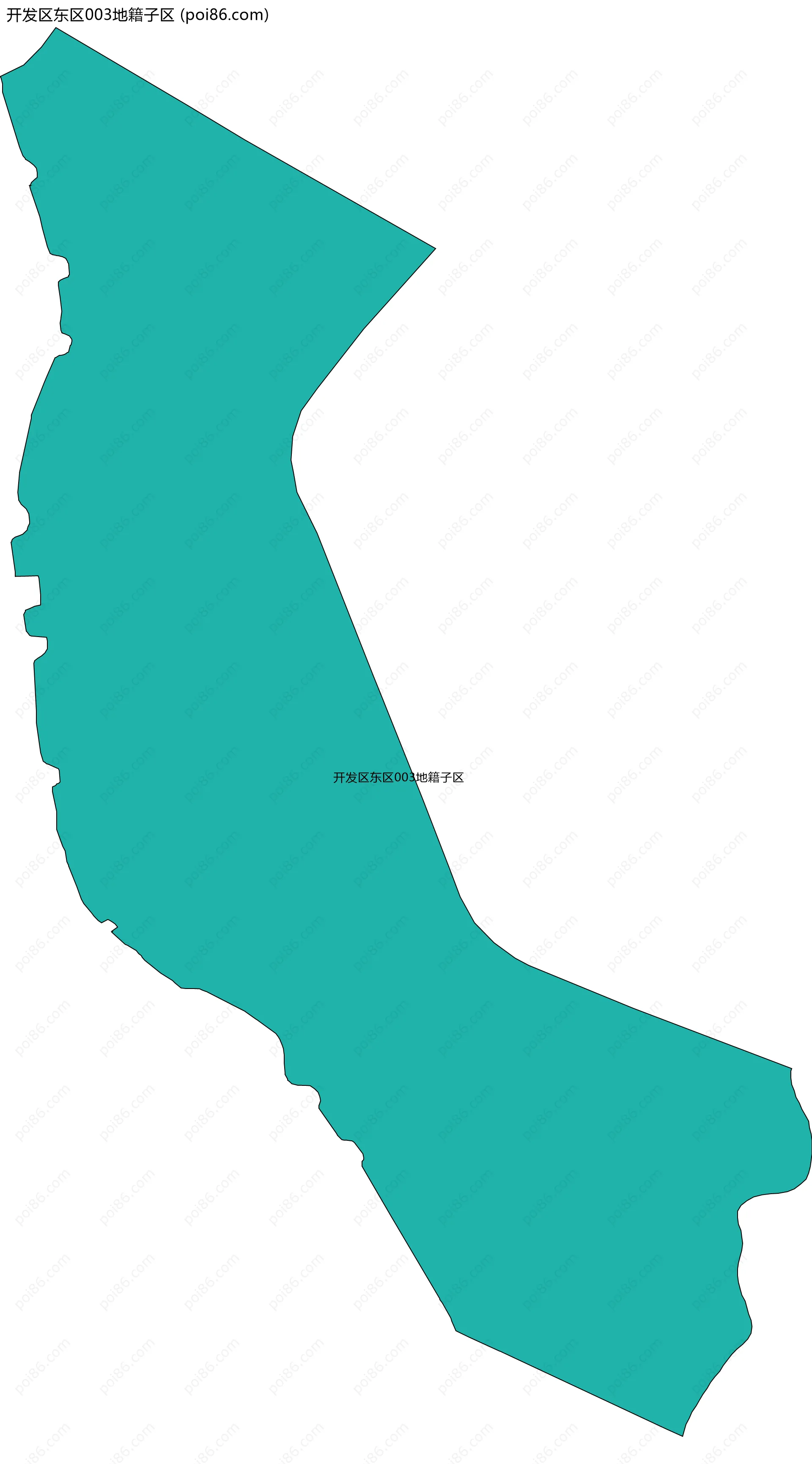 开发区东区003地籍子区边界地图