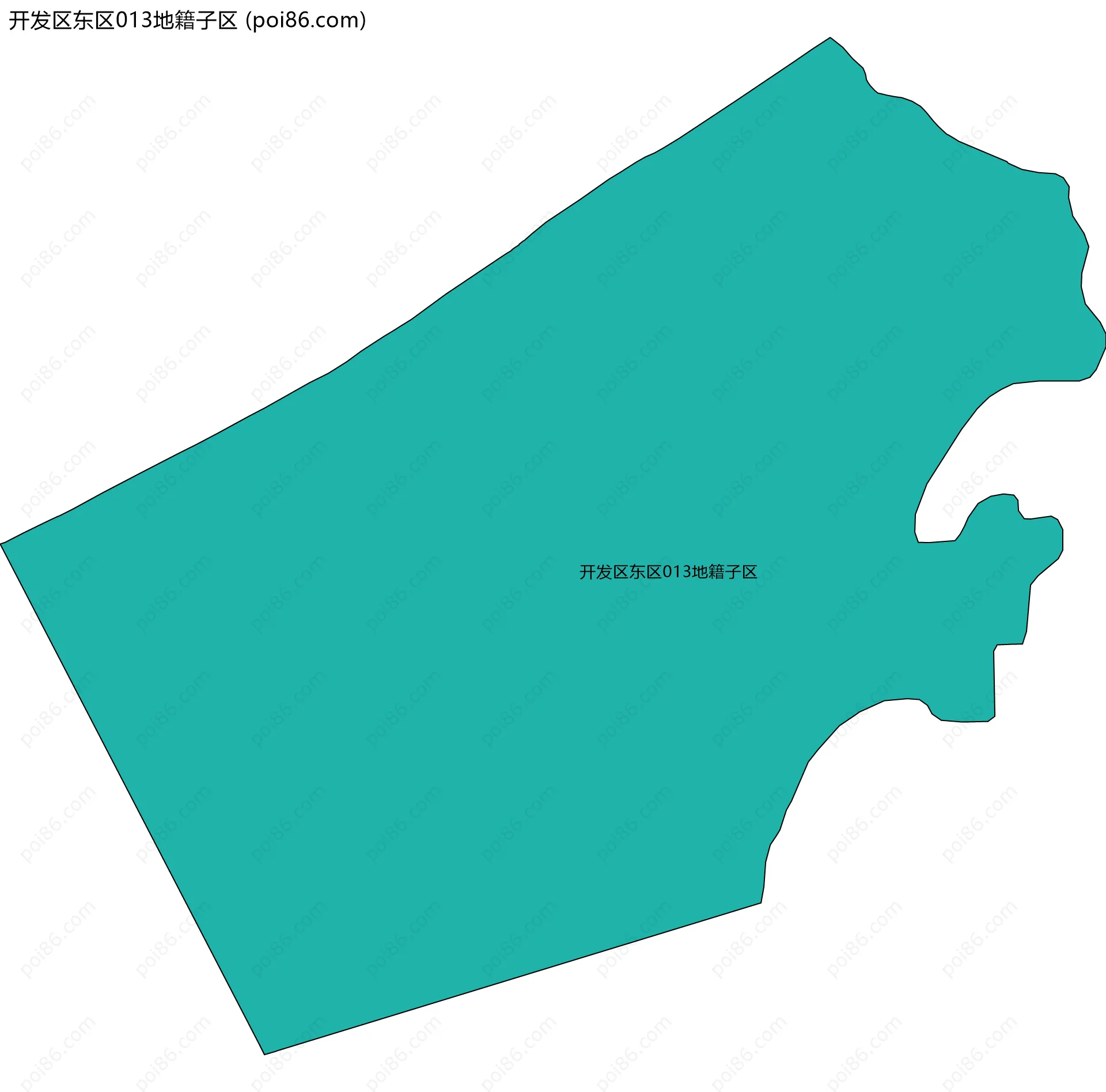 开发区东区013地籍子区边界地图