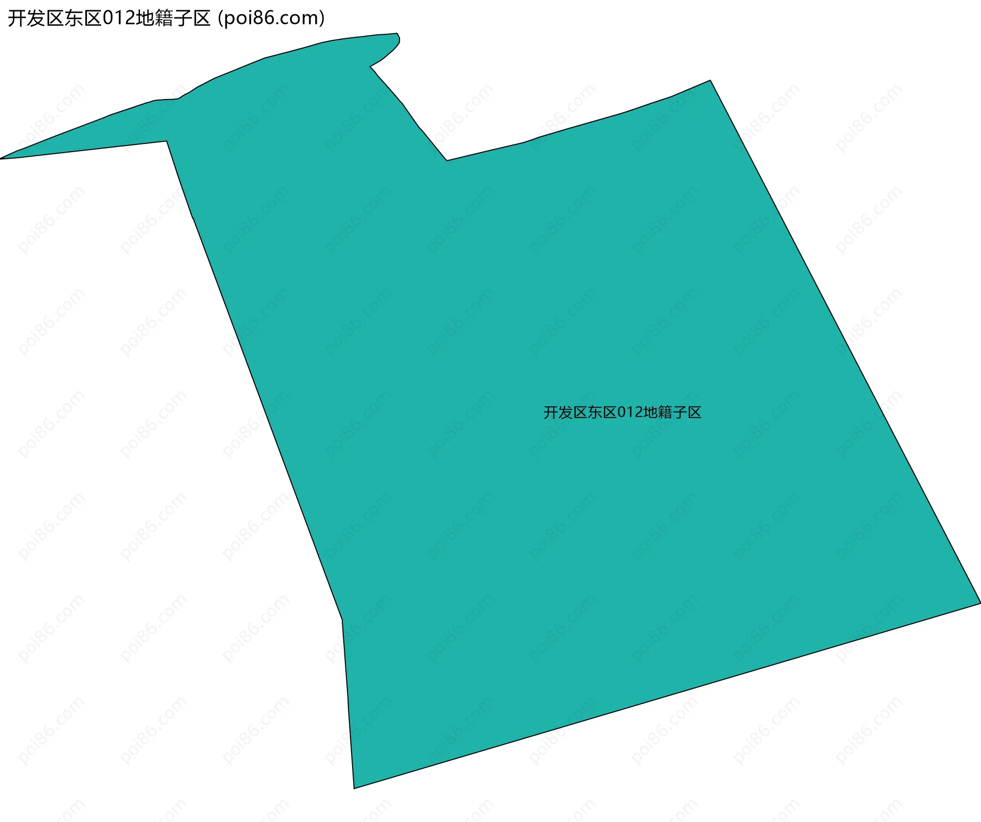开发区东区012地籍子区边界地图