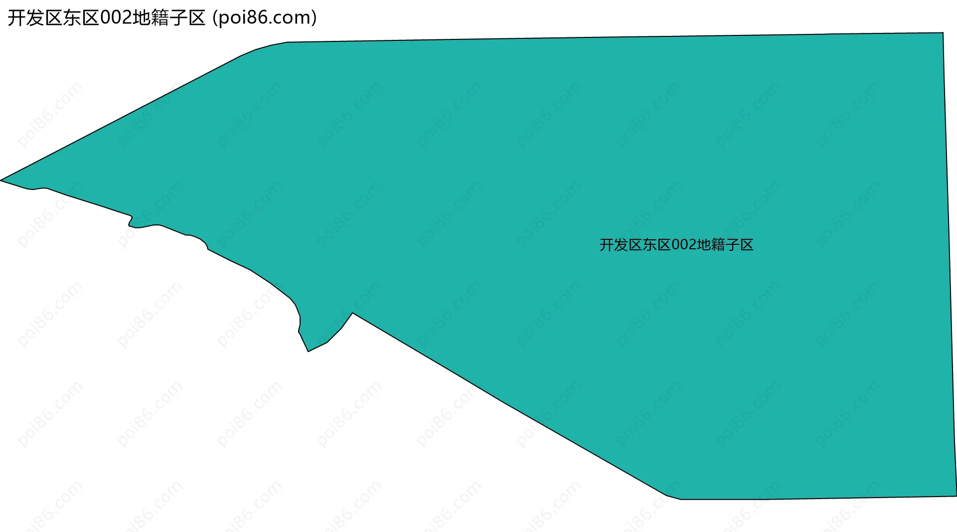开发区东区002地籍子区边界地图