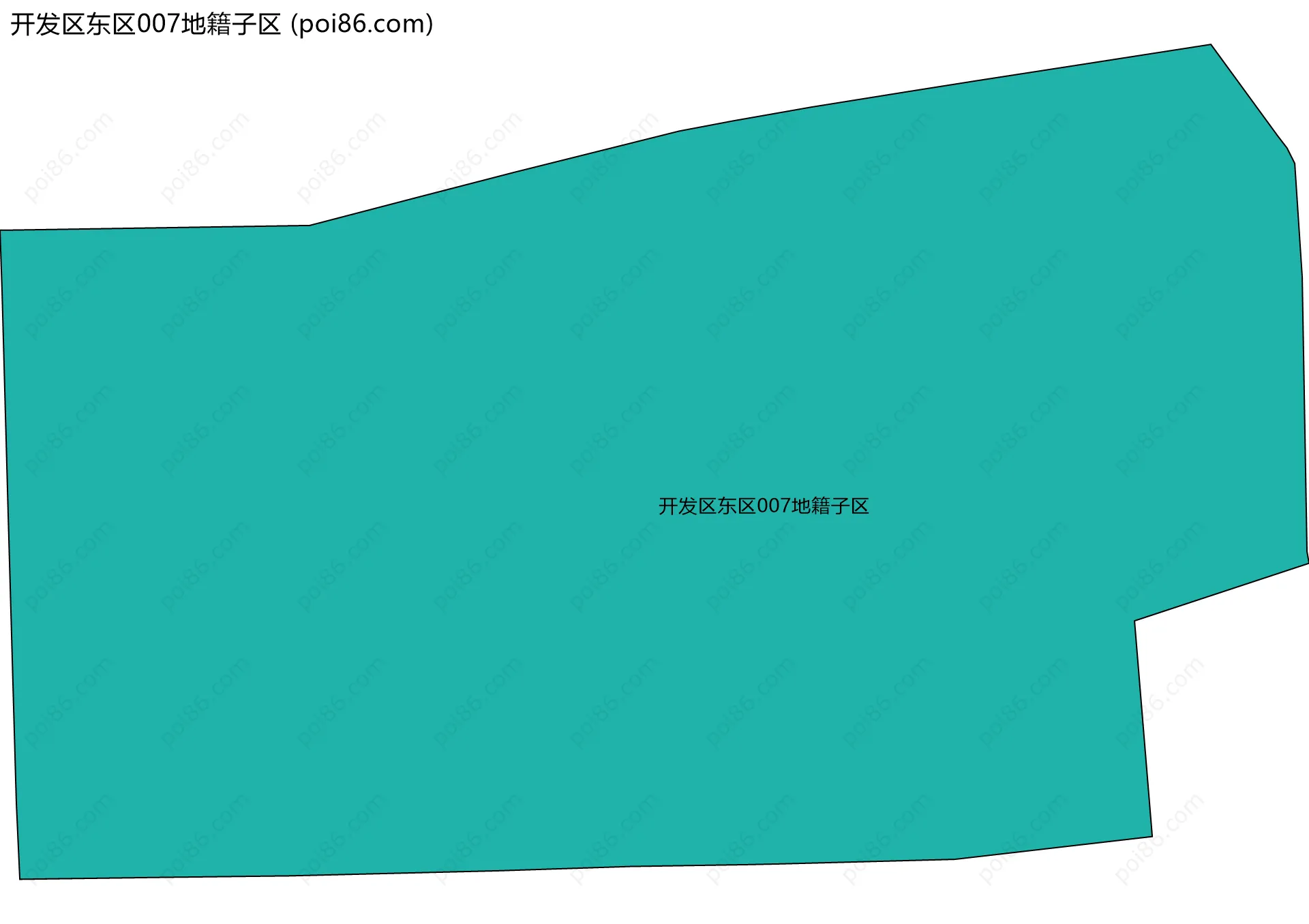 开发区东区007地籍子区边界地图