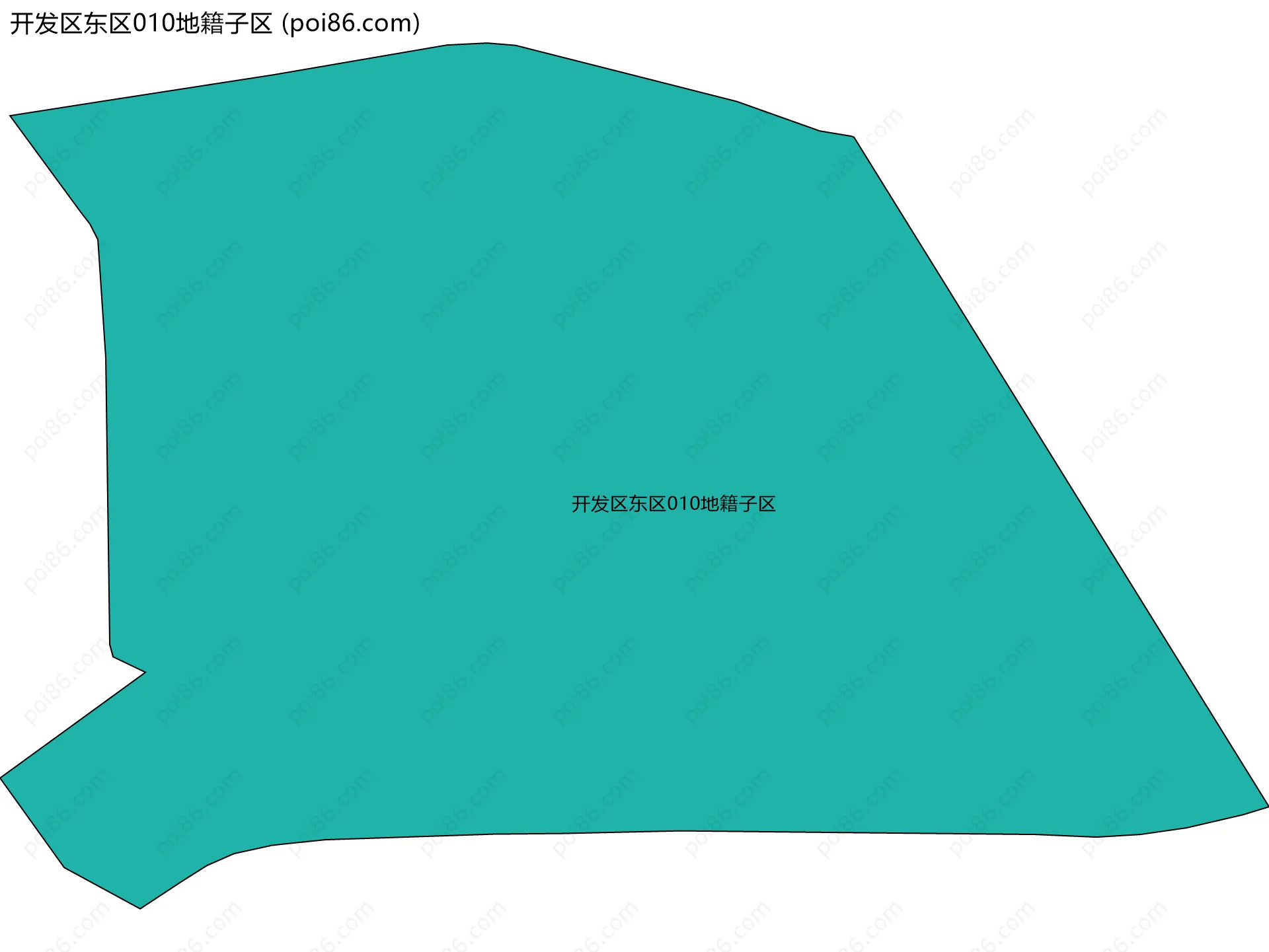 开发区东区010地籍子区边界地图
