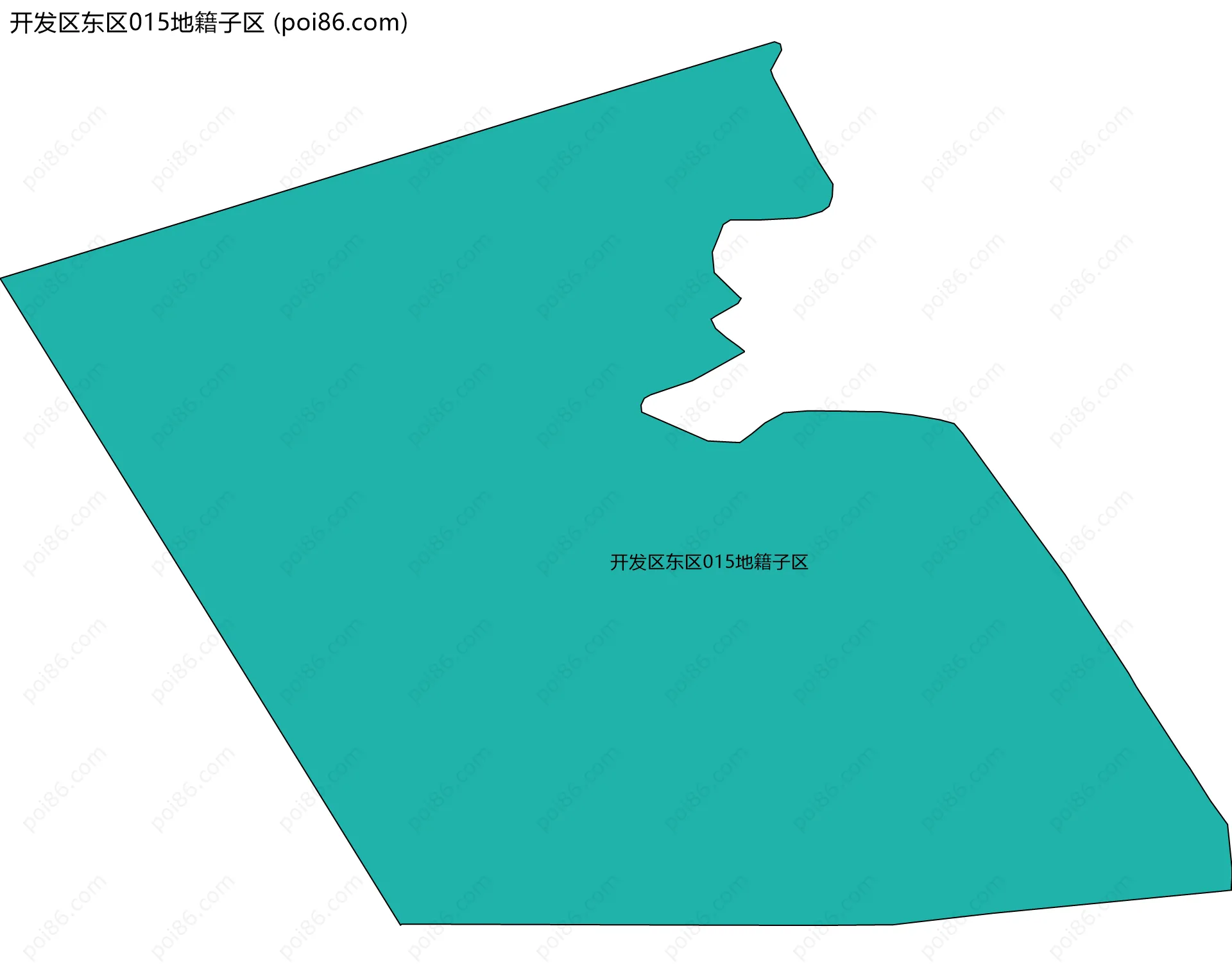 开发区东区015地籍子区边界地图