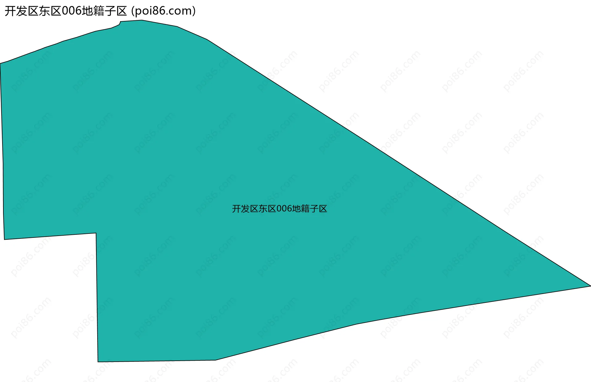 开发区东区006地籍子区边界地图