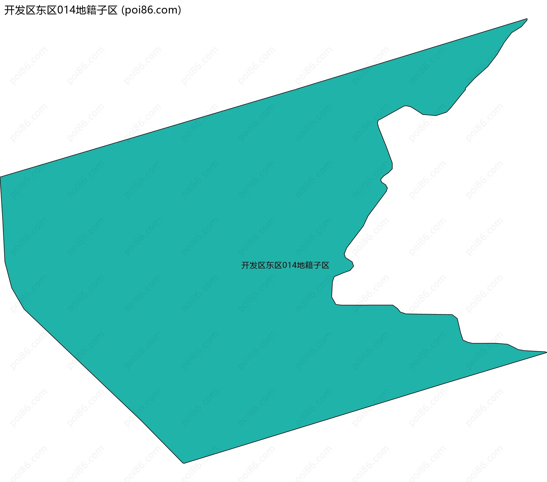 开发区东区014地籍子区边界地图