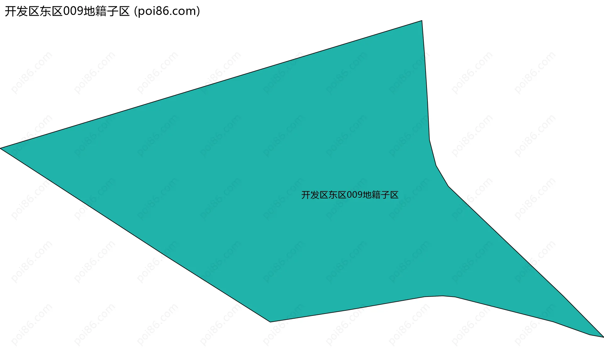 开发区东区009地籍子区边界地图