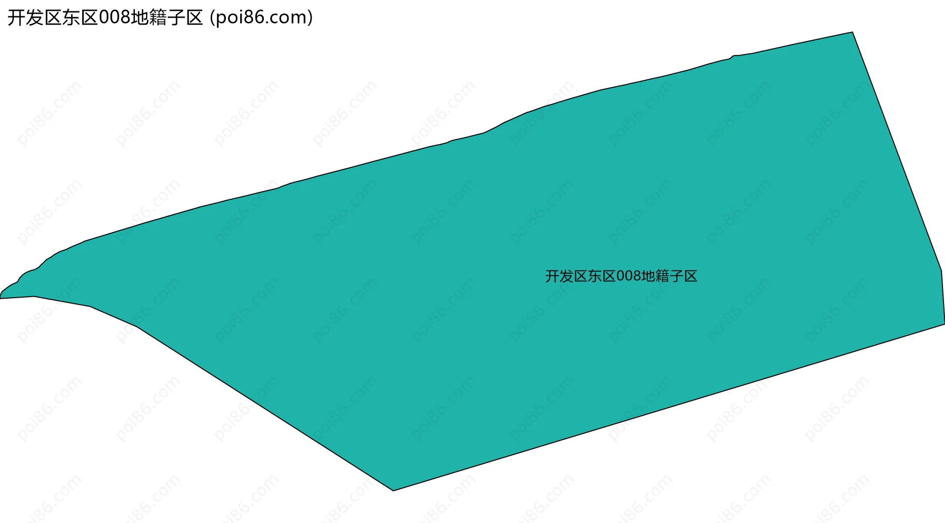 开发区东区008地籍子区边界地图