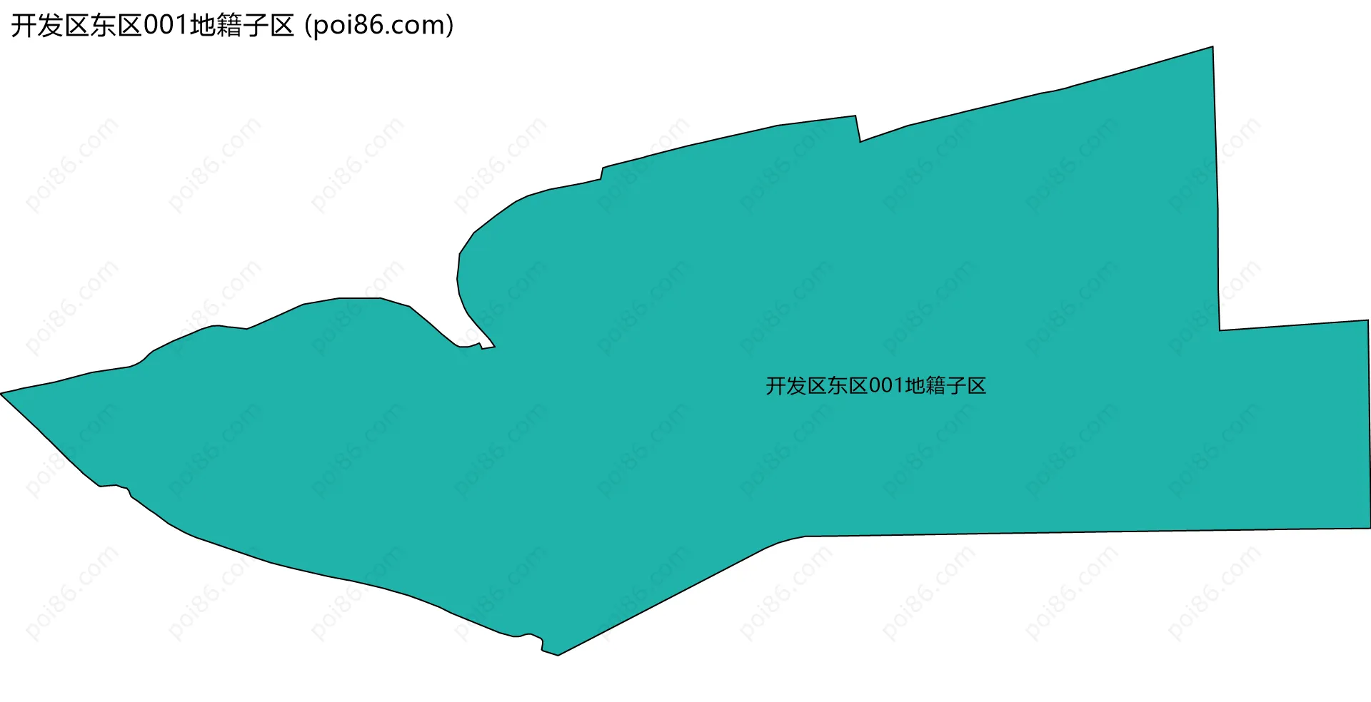 开发区东区001地籍子区边界地图