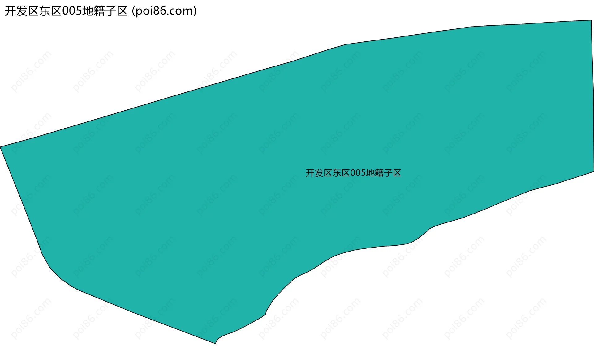 开发区东区005地籍子区边界地图