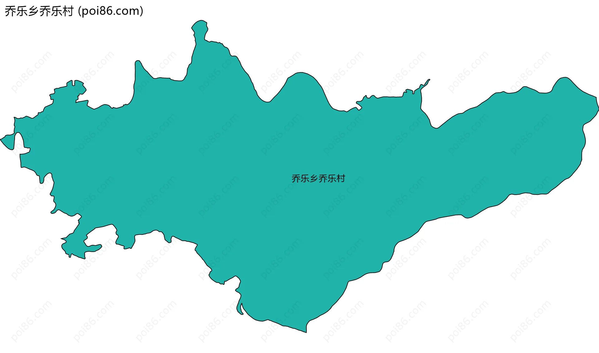 乔乐乡乔乐村边界地图