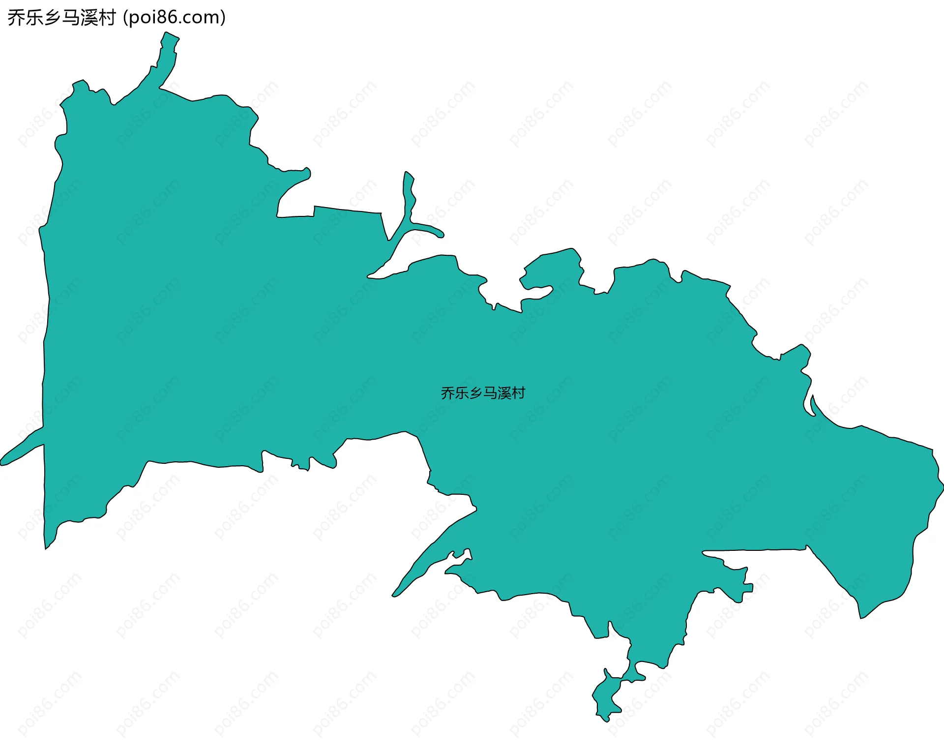 乔乐乡马溪村边界地图