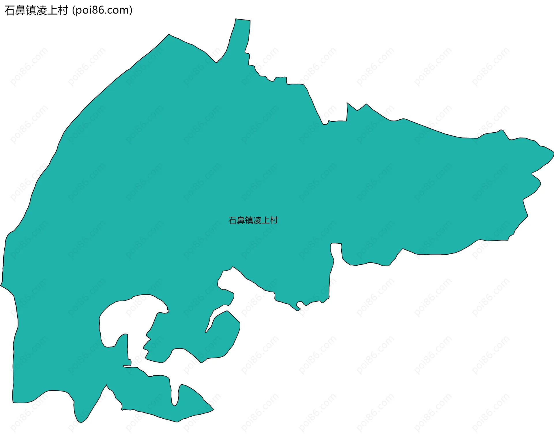 石鼻镇凌上村边界地图