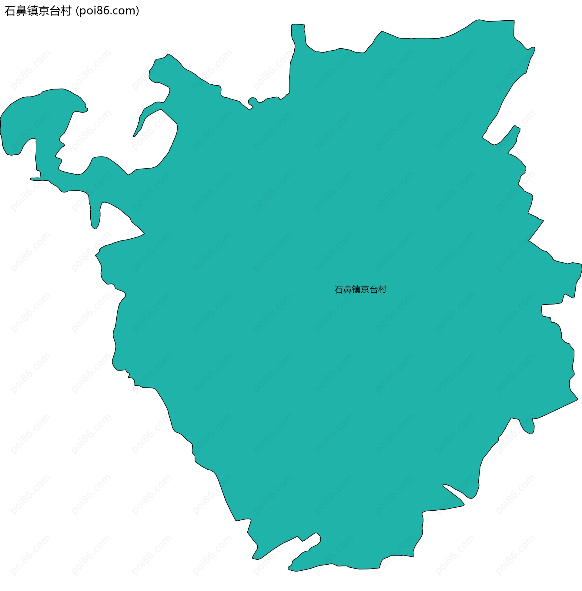 石鼻镇京台村边界地图