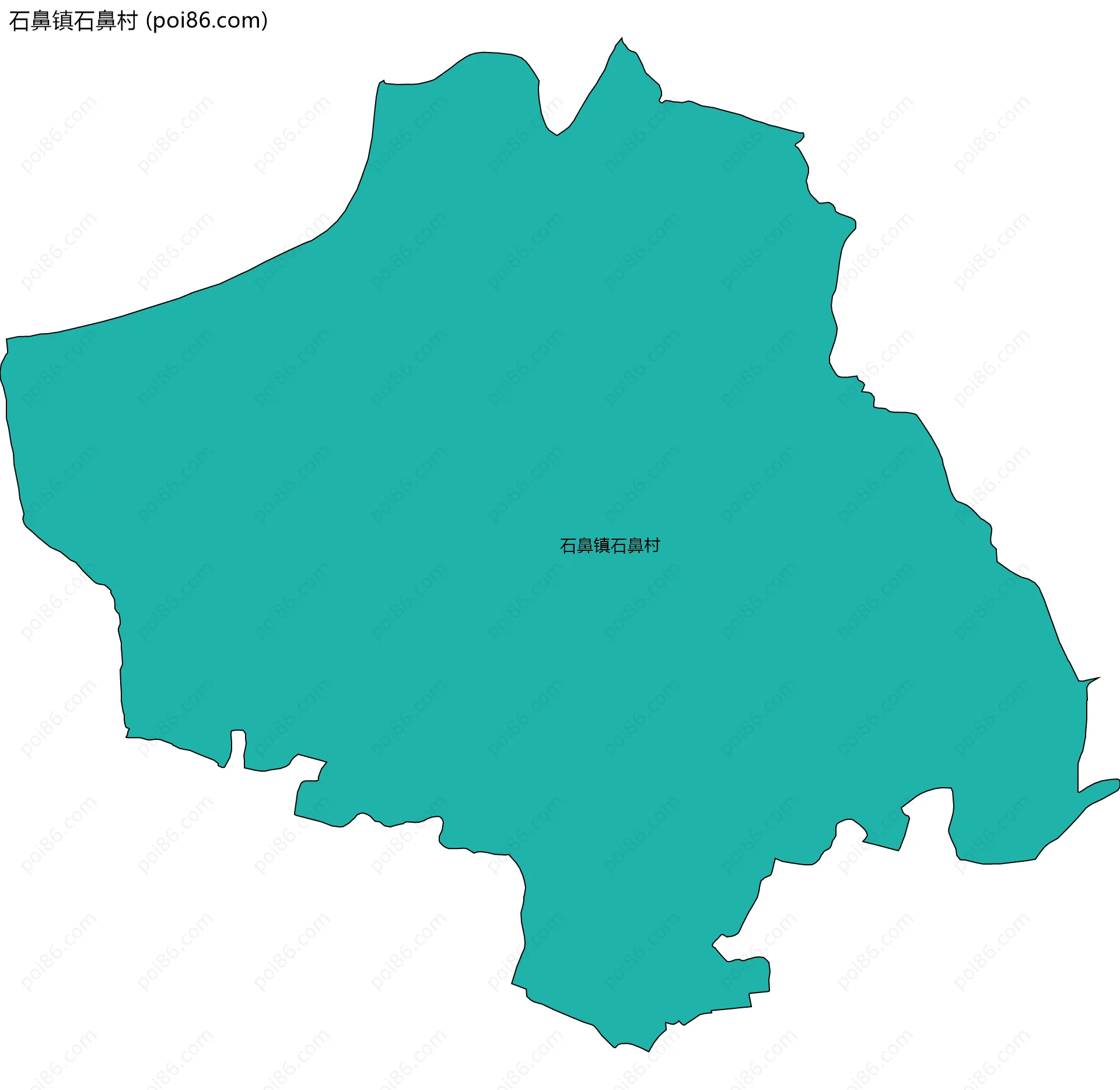 石鼻镇石鼻村边界地图