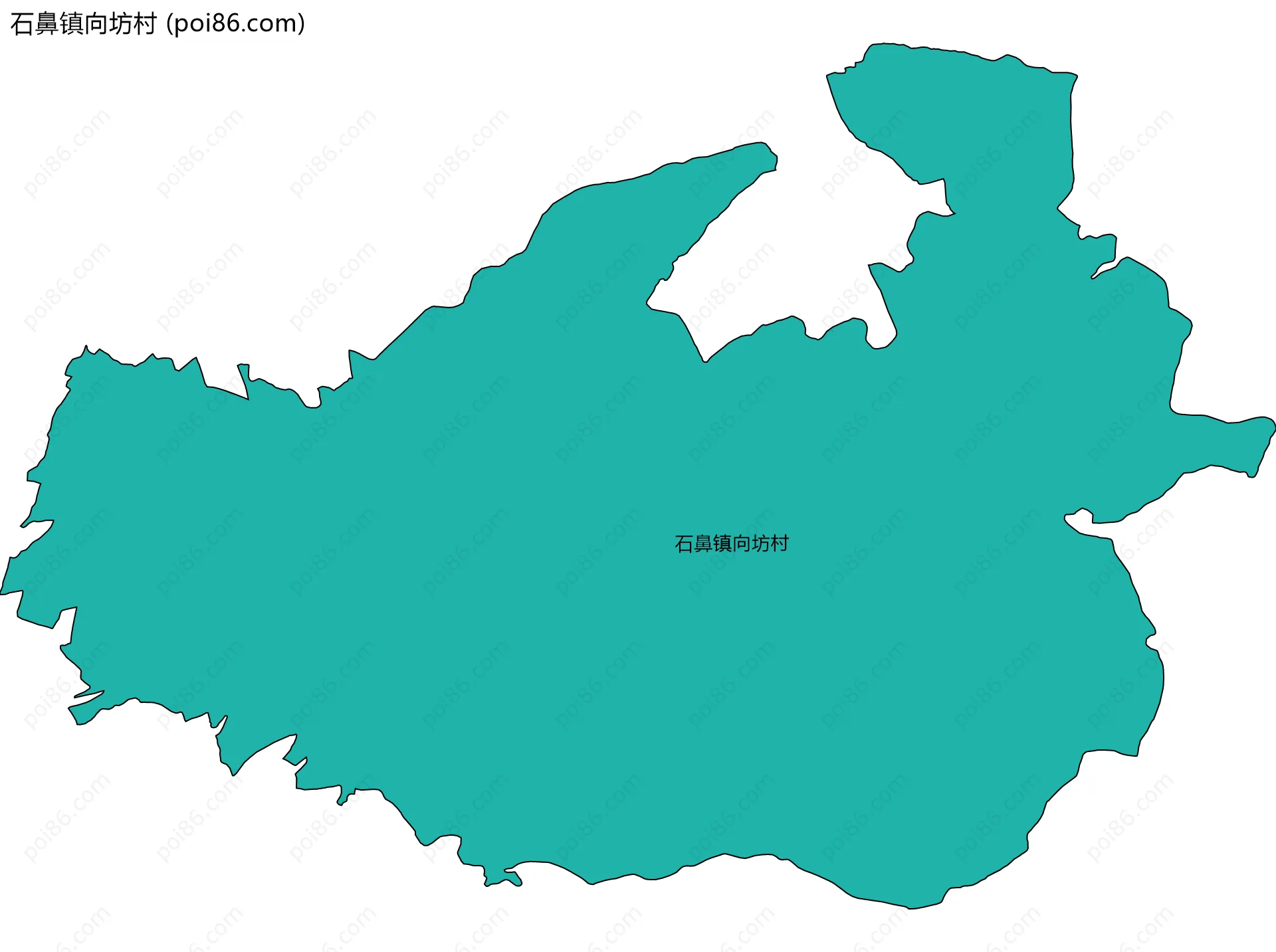 石鼻镇向坊村边界地图