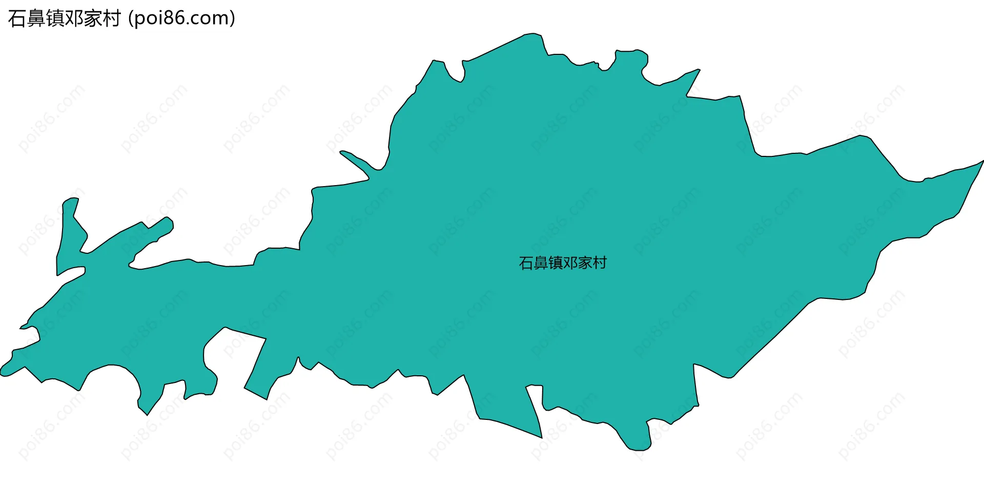 石鼻镇邓家村边界地图