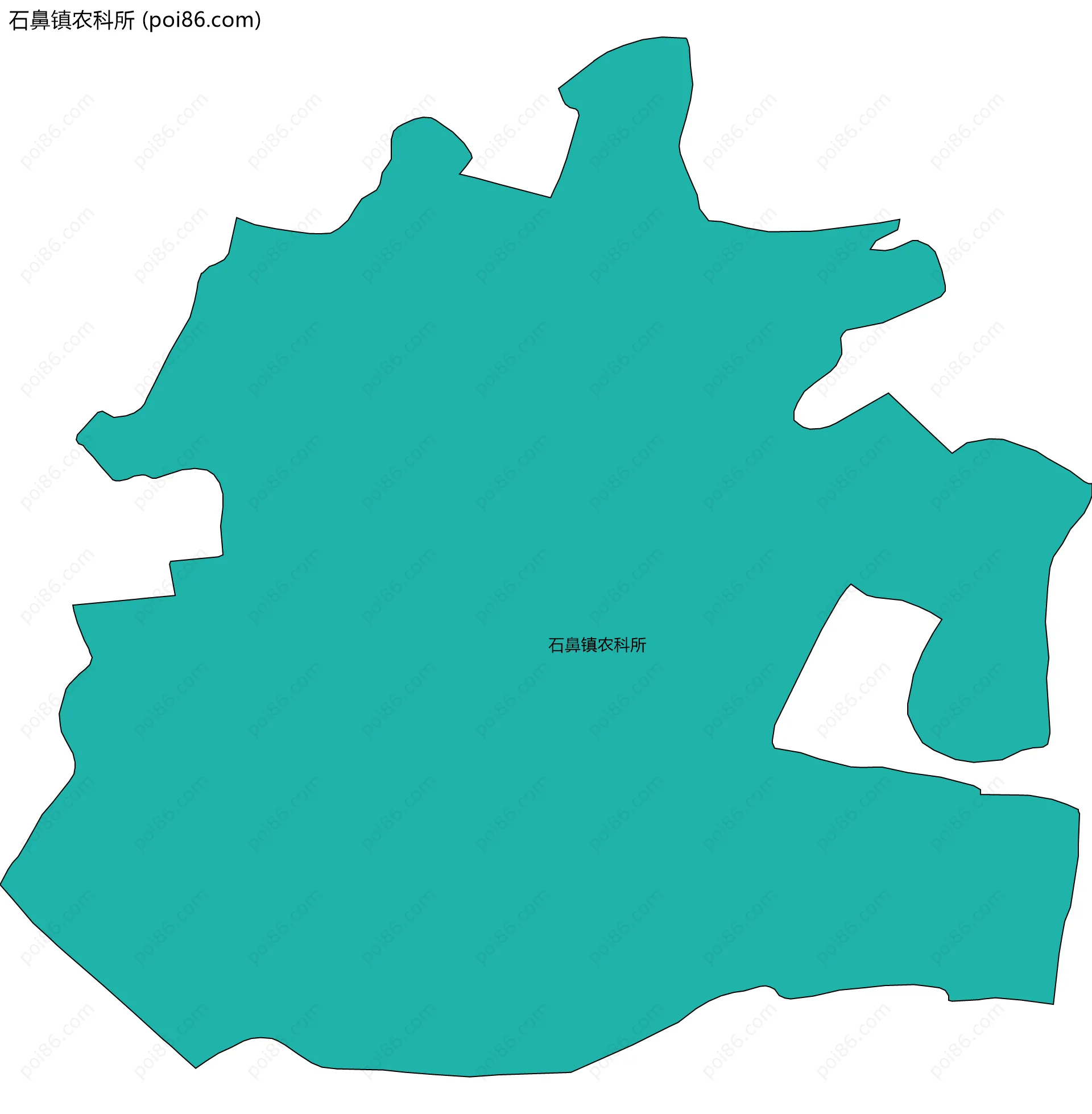 石鼻镇农科所边界地图
