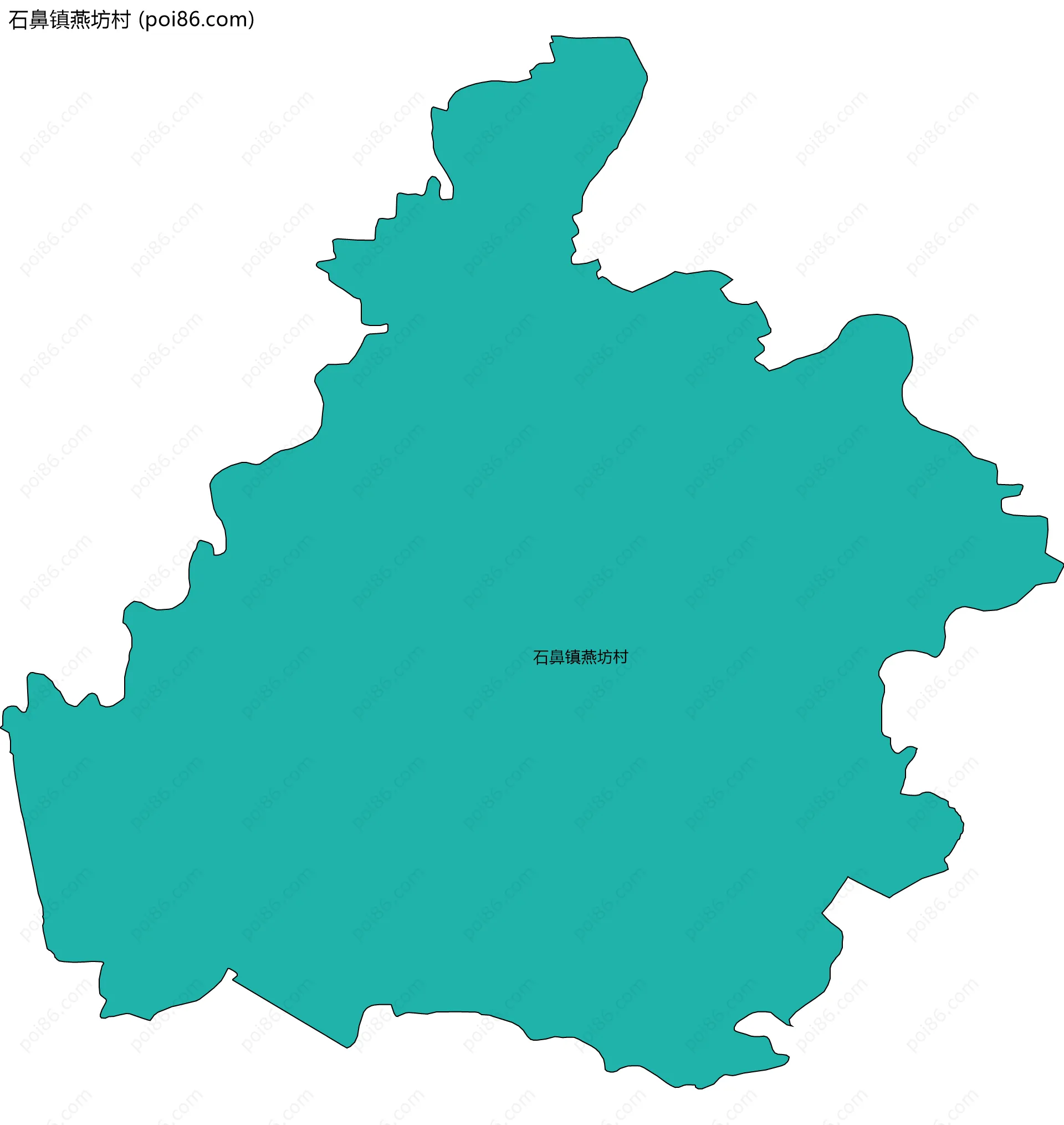 石鼻镇燕坊村边界地图
