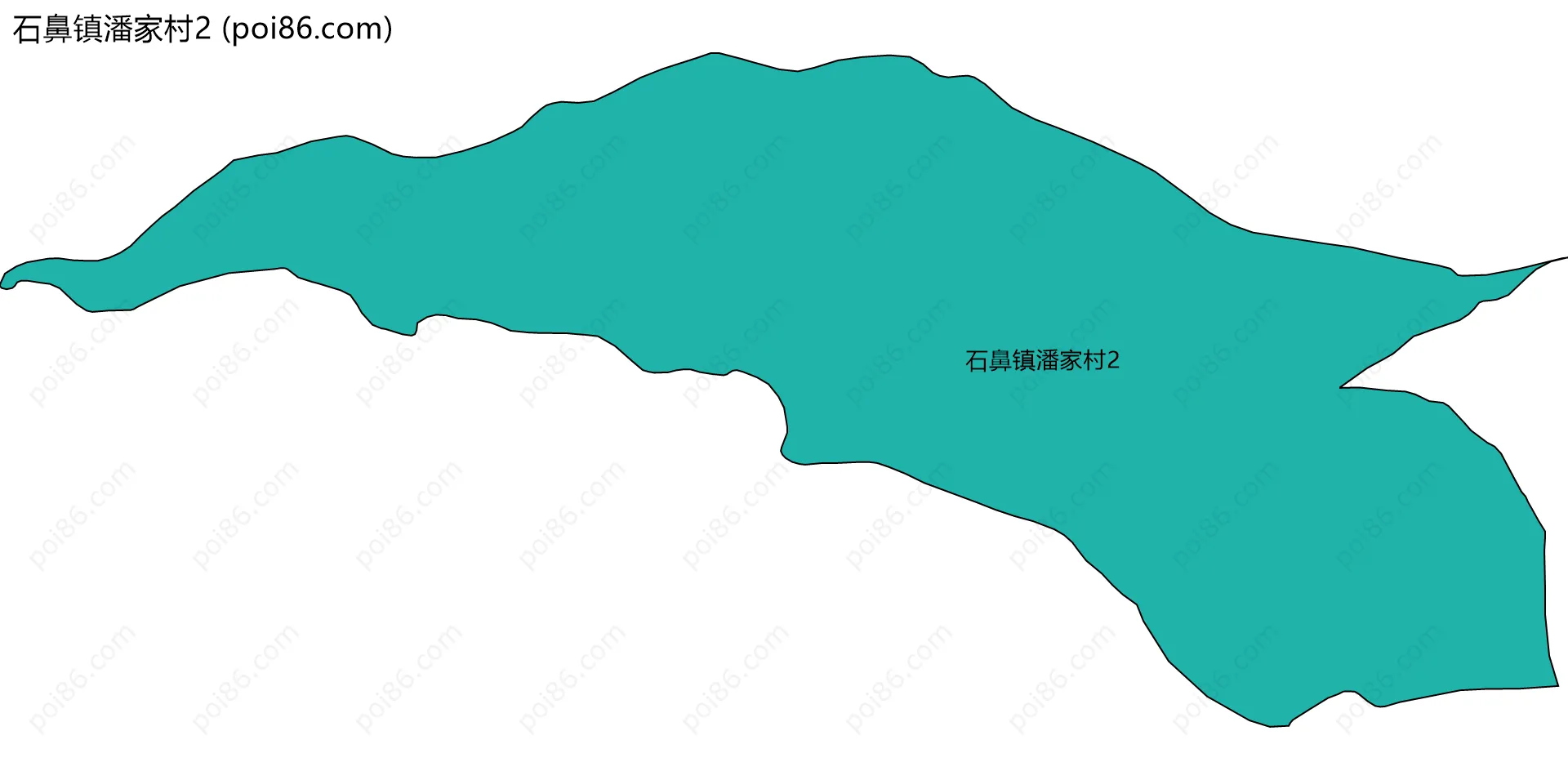 石鼻镇潘家村2边界地图