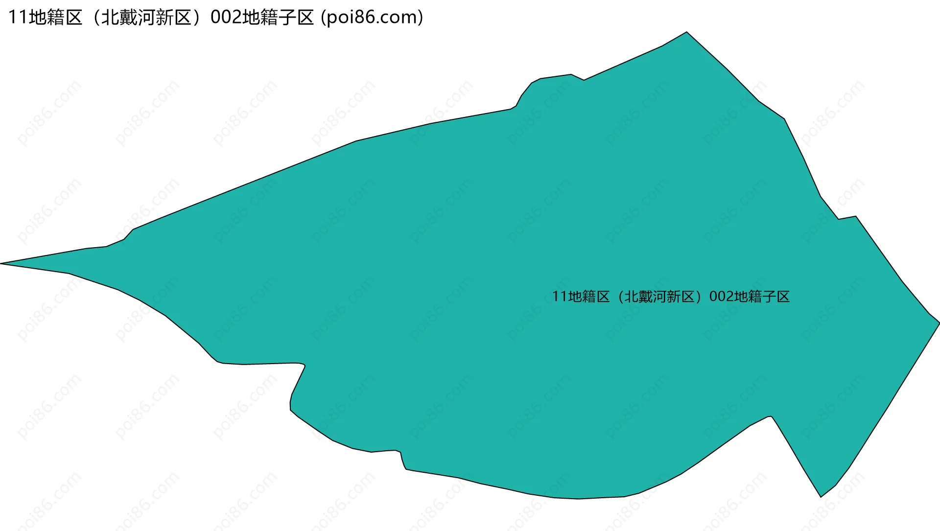 11地籍区（北戴河新区）002地籍子区边界地图