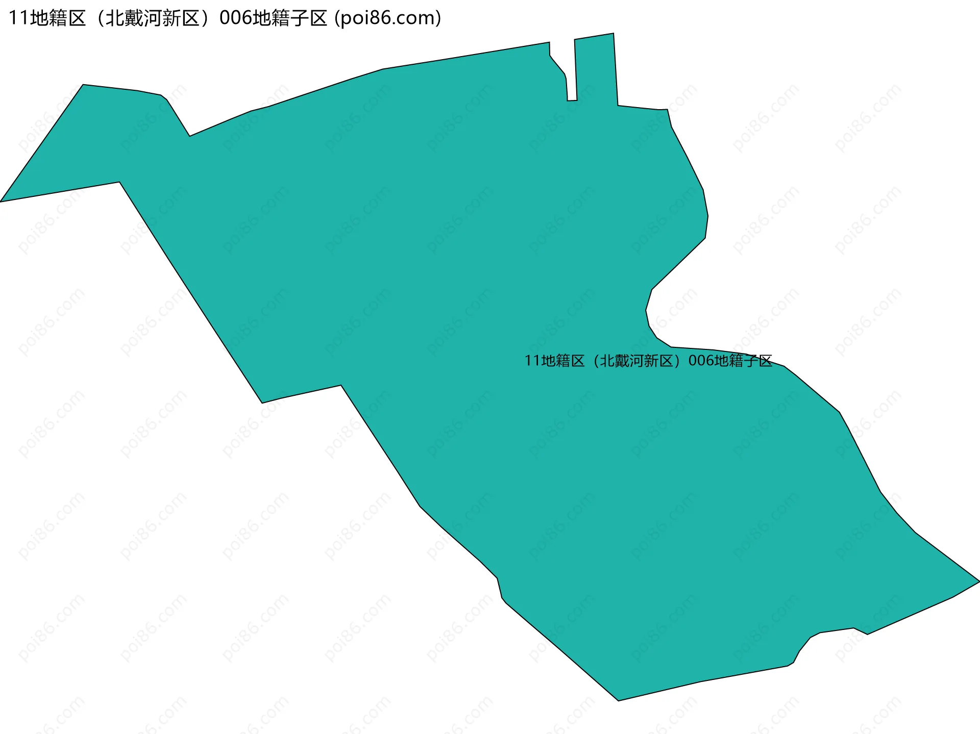 11地籍区（北戴河新区）006地籍子区边界地图