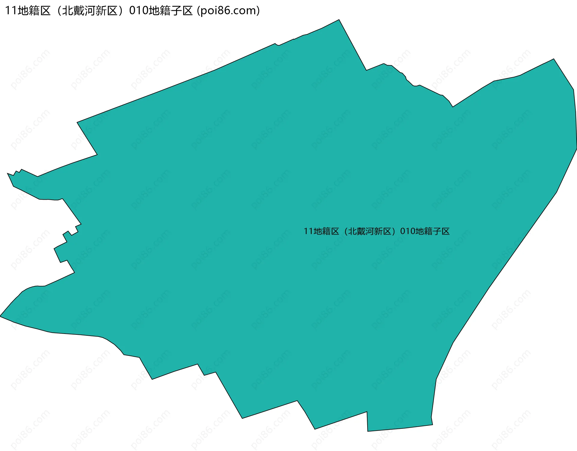 11地籍区（北戴河新区）010地籍子区边界地图