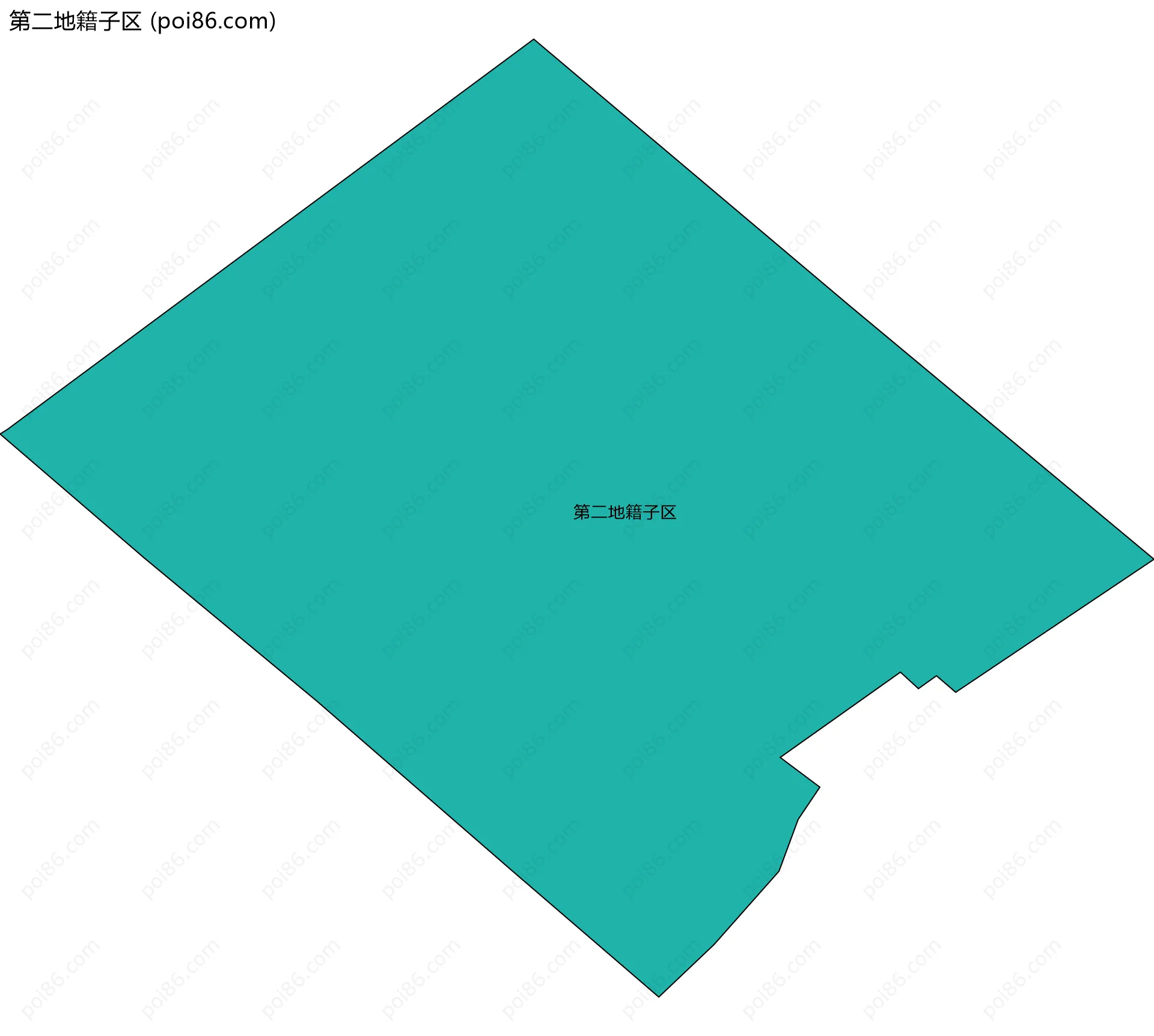 第二地籍子区边界地图
