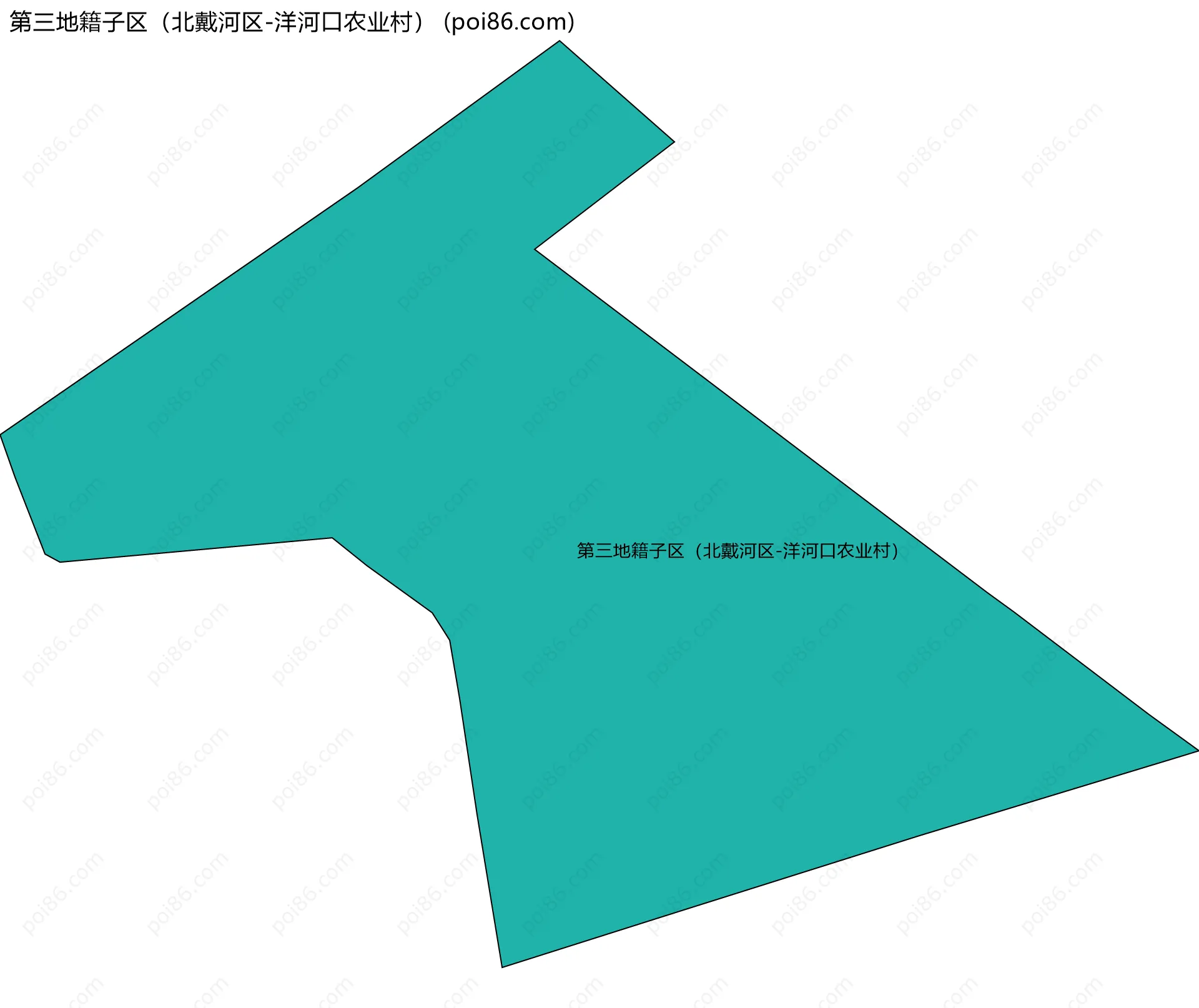 第三地籍子区（北戴河区-洋河口农业村）边界地图